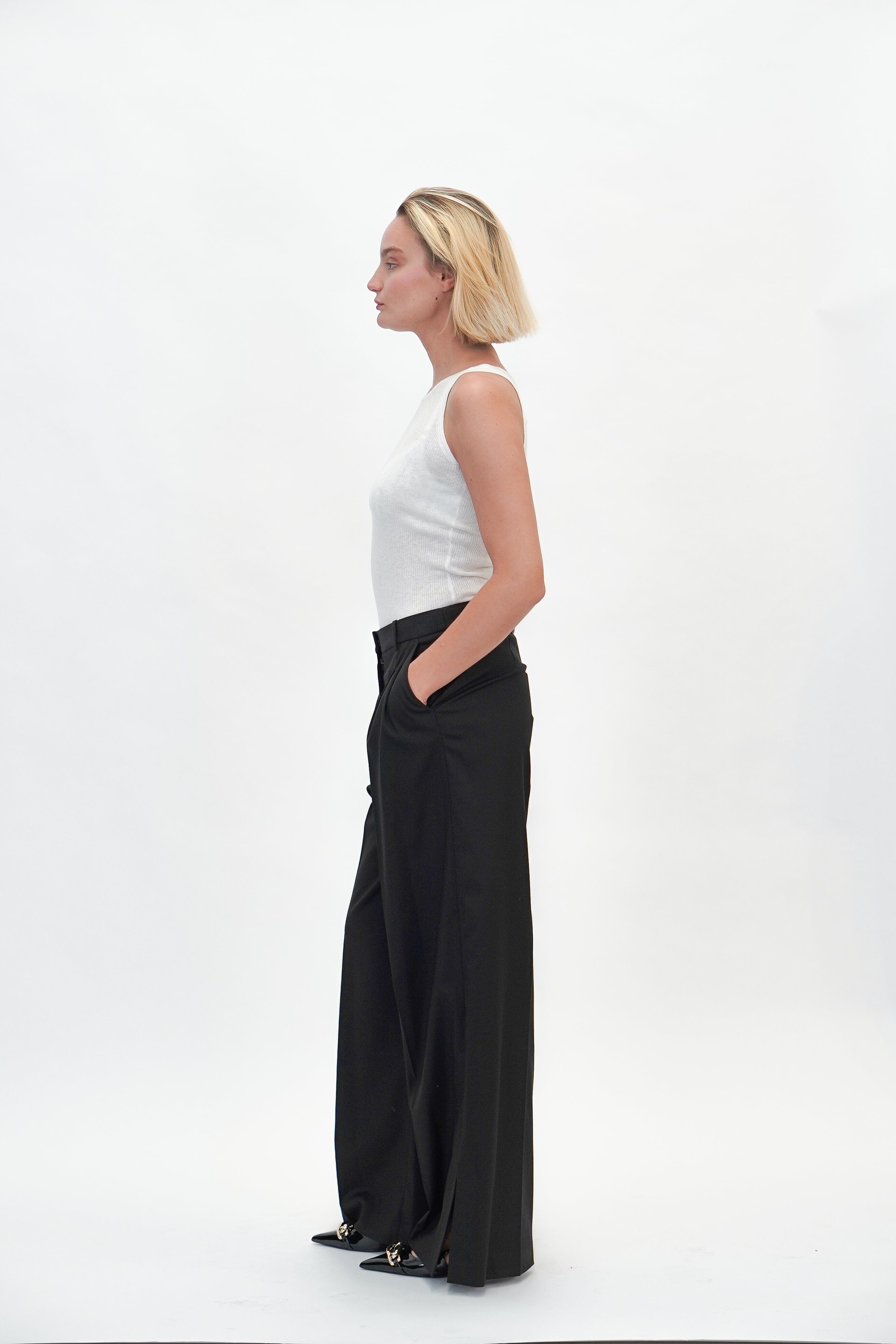 PLUTO GRAND PANTS IN BLACK PANTS THE GARMENT 