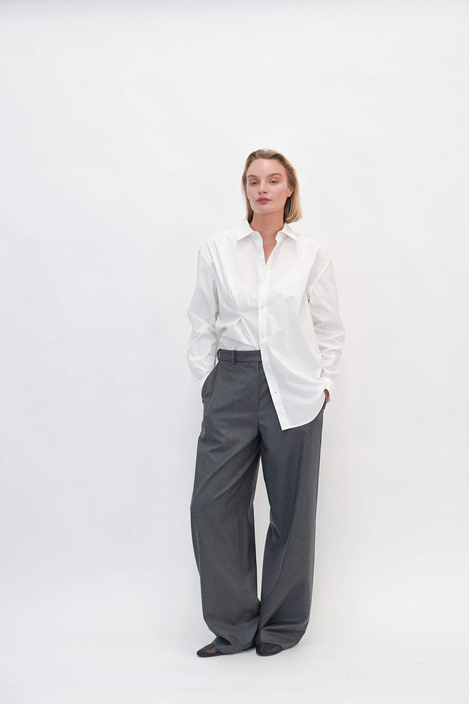 CYPRUS BUTTON SHIRT IN WHITE SHIRT THE GARMENT 