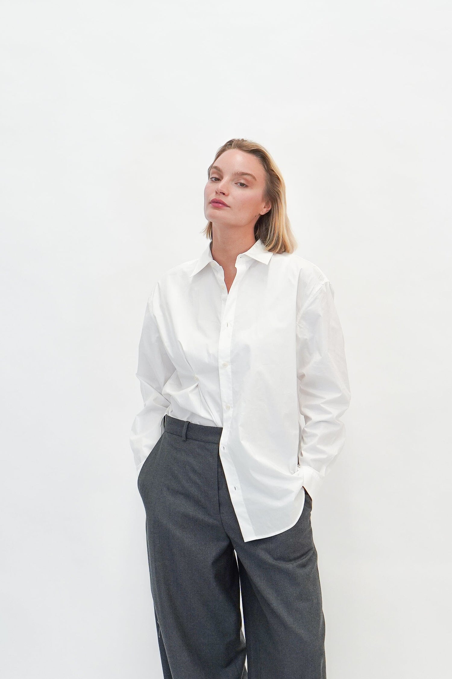 CYPRUS BUTTON SHIRT IN WHITE SHIRT THE GARMENT 