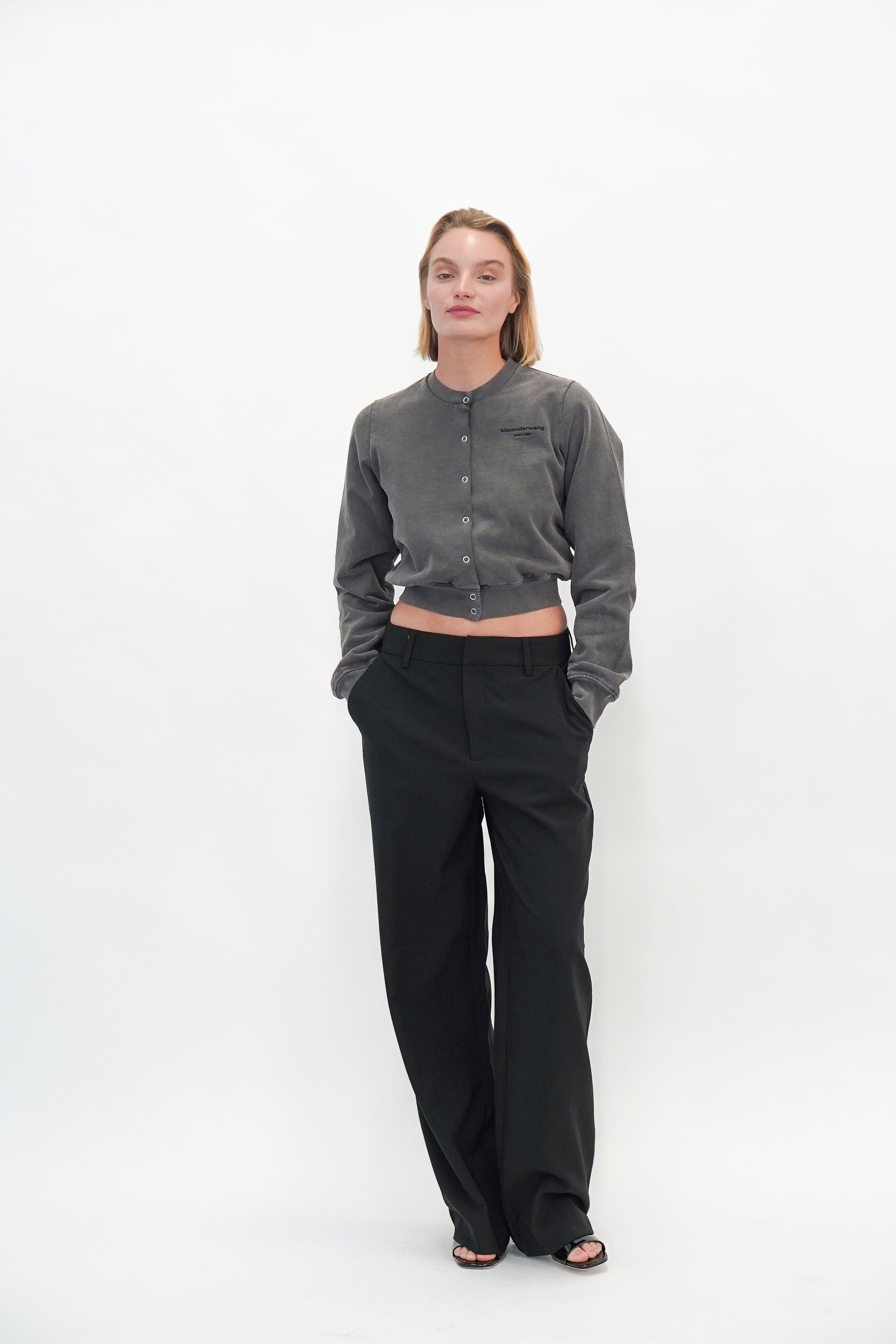 JOELLE MID RISE SUITING STRAIGHT LEG PANTS PANTS GESTUZ 