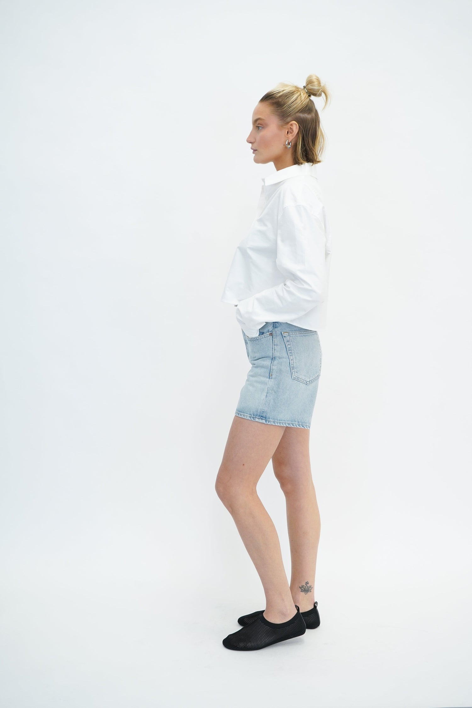V-WAIST SHORT IN BACKBEAT SHORT AGOLDE 