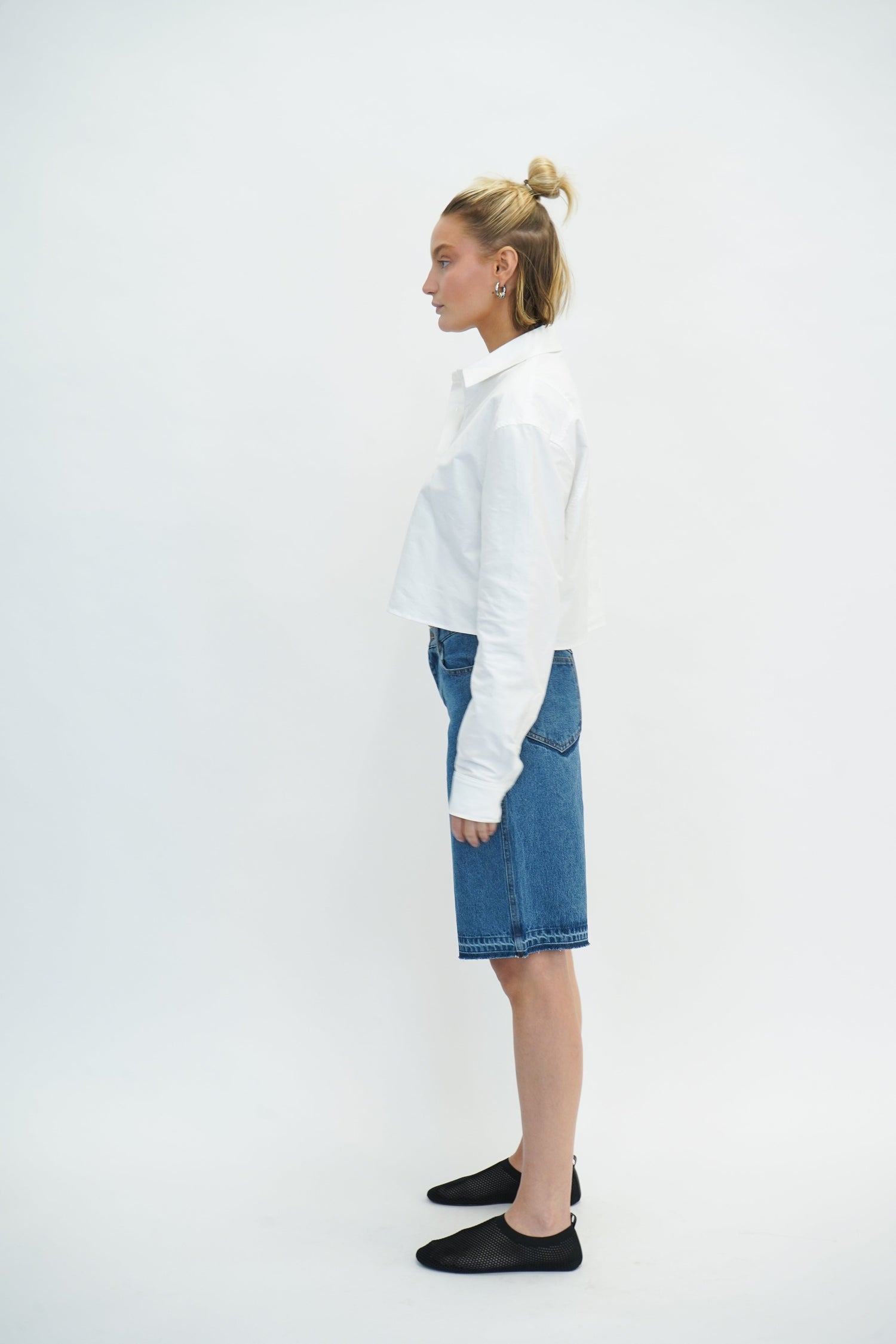 MILES BOARD SHORTS IN BLUE DENIM SHORT DESIGNERS REMIX 