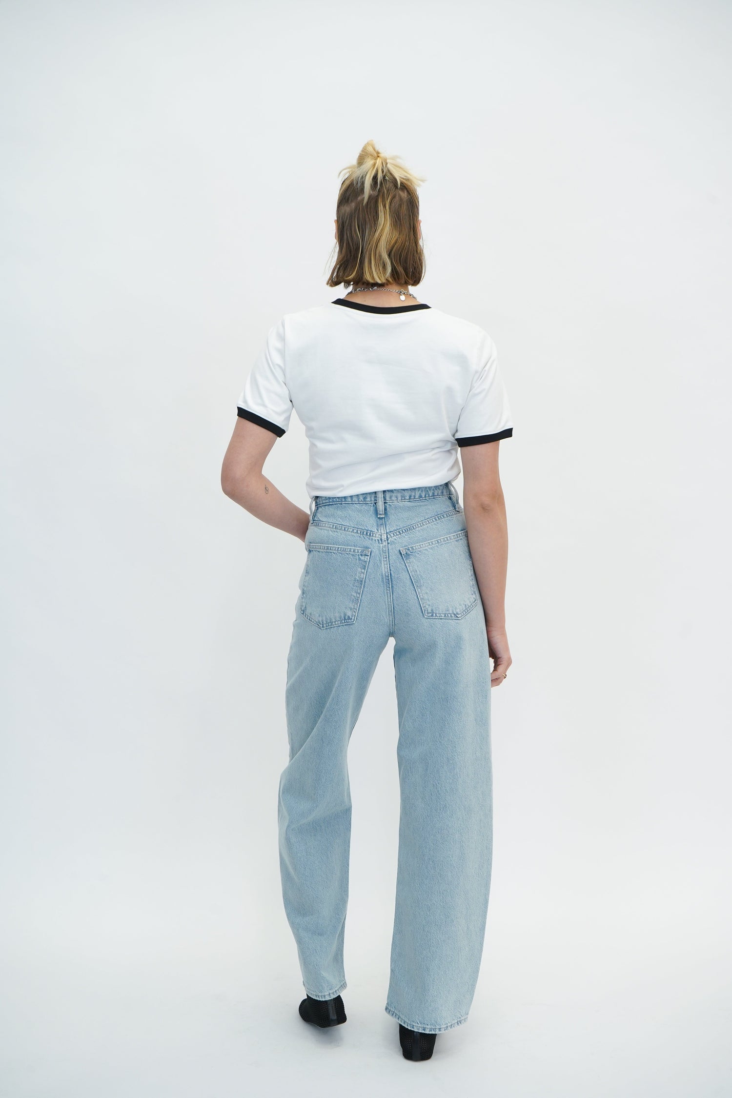 HEAVY COTTON FITTED T-SHIRT T-SHIRT GANNI 