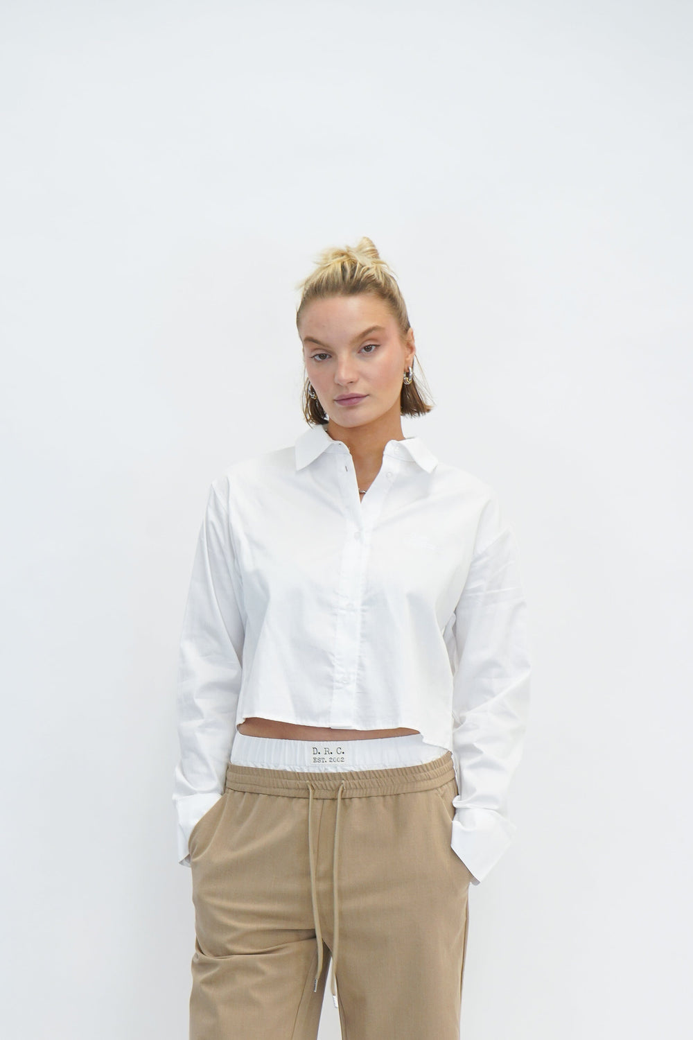 DAILY CROPPED SHIRT SHIRT OVAL SQUARE 