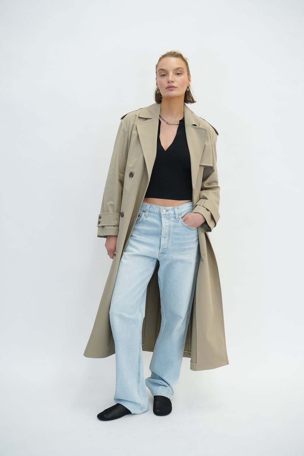 OS DB TRENCH IN SOFT TAUPE TRENCH THEORY 