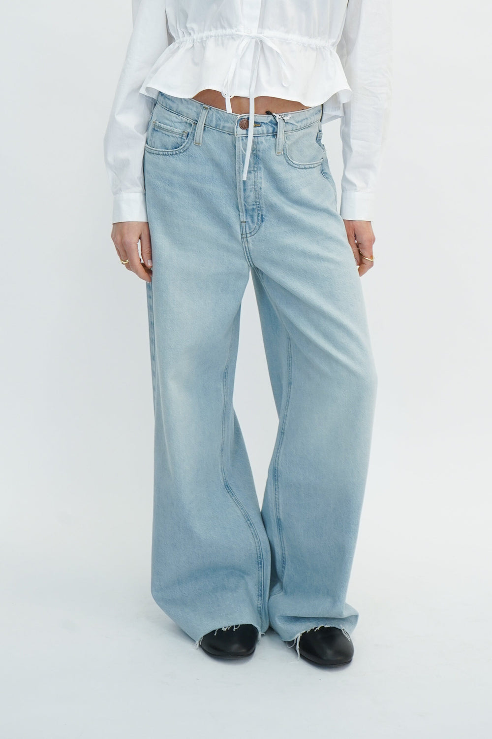 THE LOW BAGGY WIDE LEG BY FRAME JEAN FRAME 