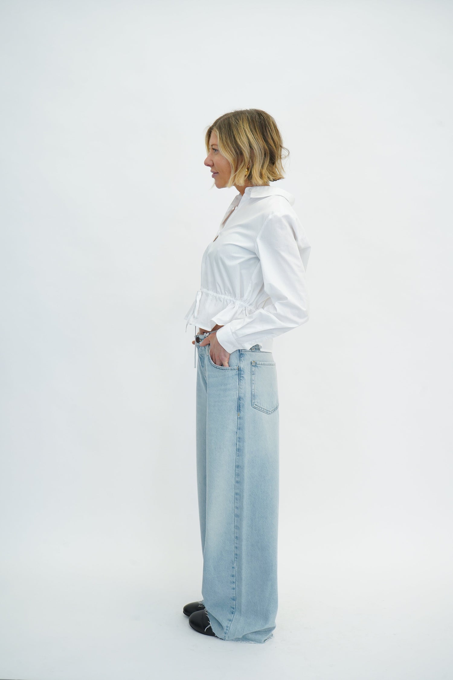 THE LOW BAGGY WIDE LEG BY FRAME – KURE - Main Image