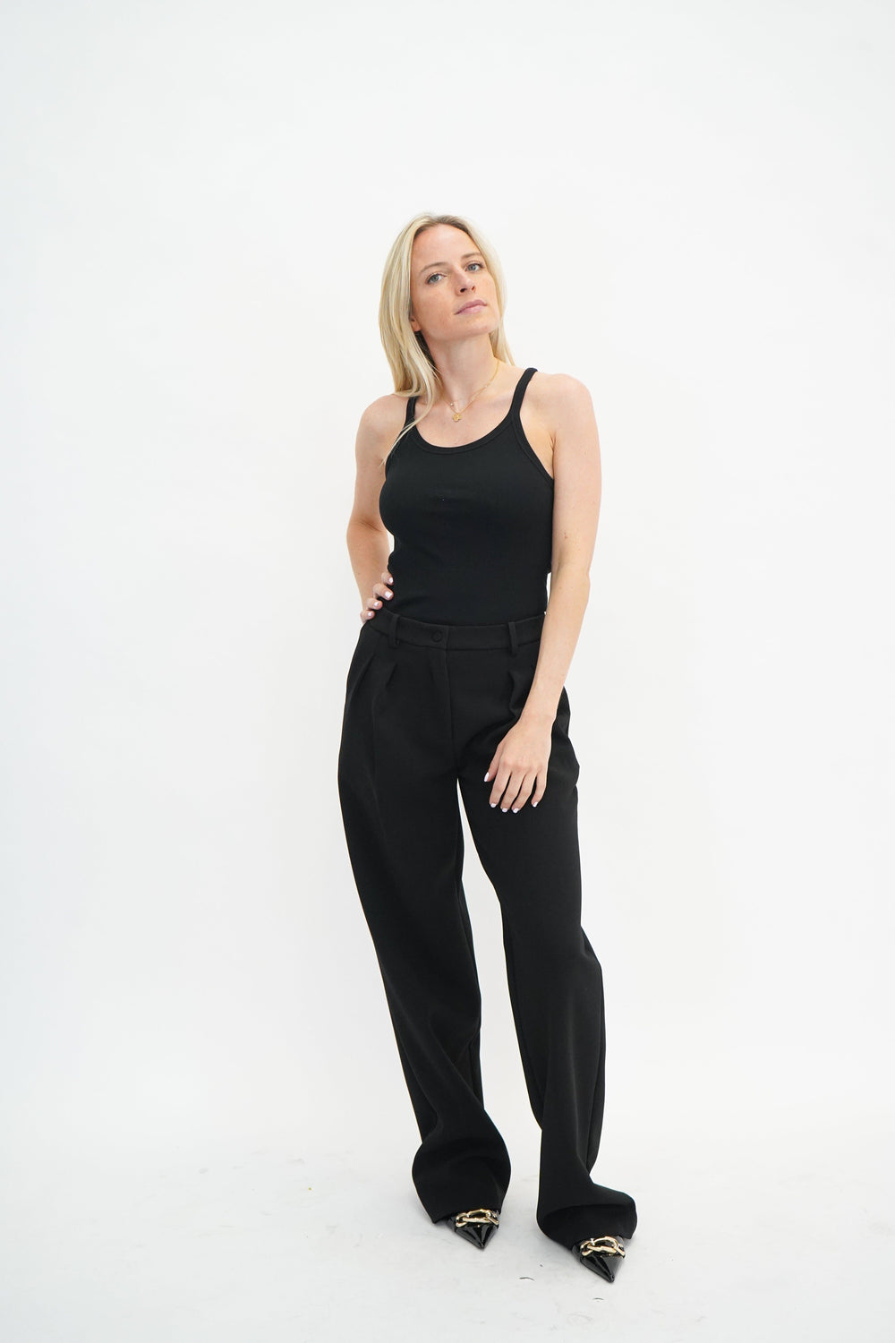 PALISSO TOP IN BLACK TOP IRO 