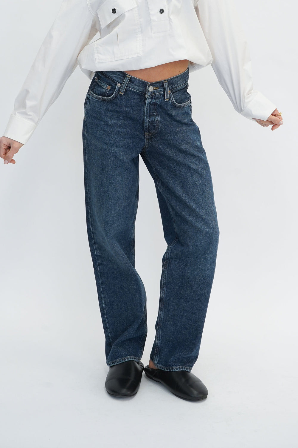 V-WAIST BAGGY IN NEXUS JEANS AGOLDE 