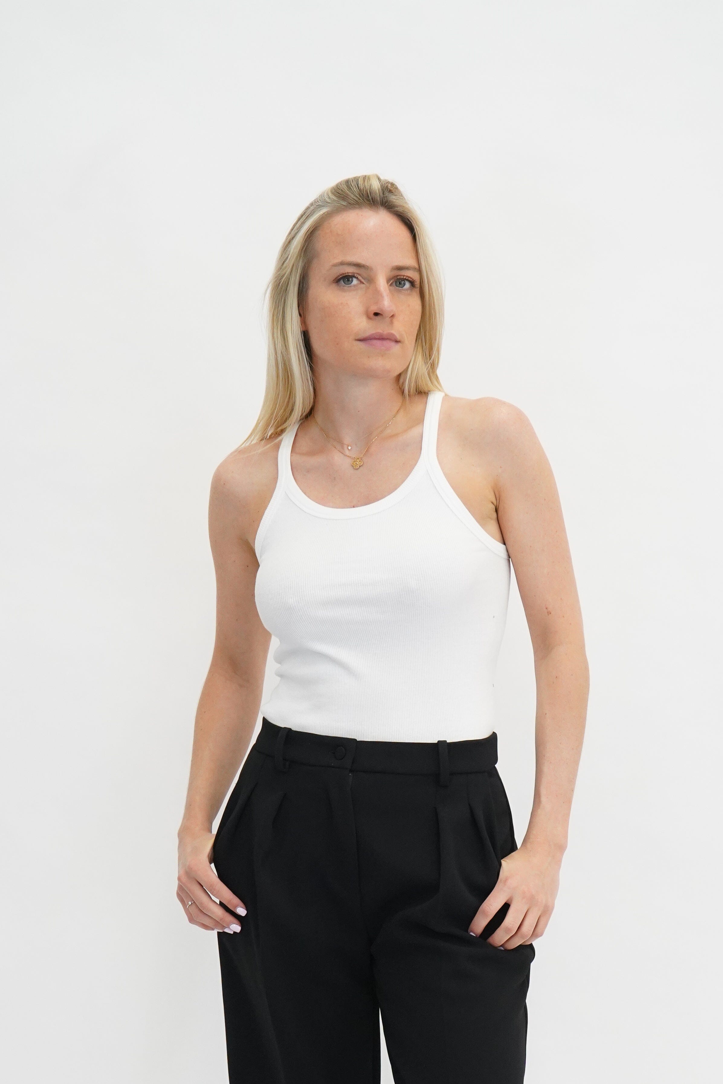 PALISSO RIBBED TANK TOP TOP IRO 