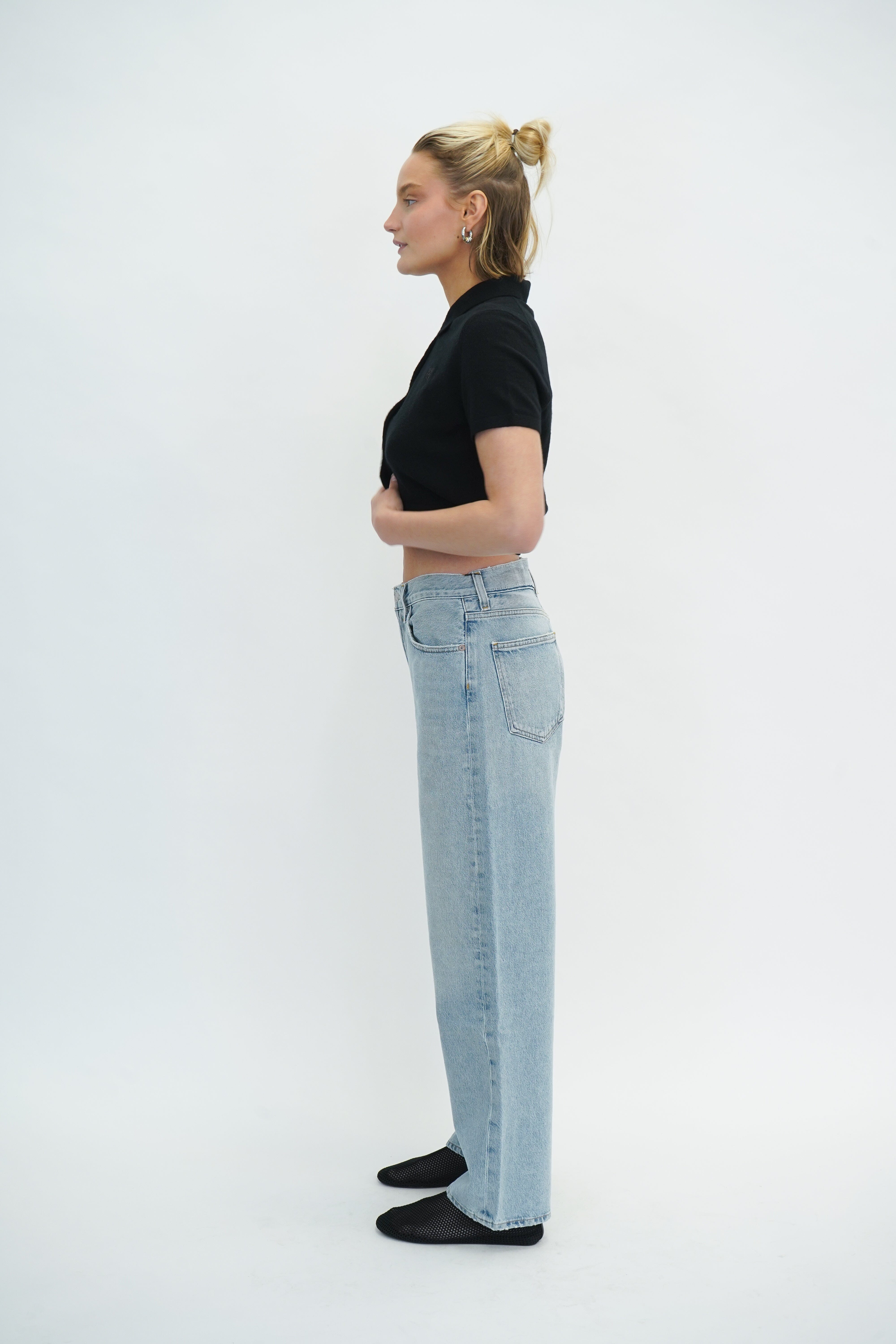 SHORT SLEEVES POLO CARDIGAN KNIT IN BLACK CARDIGAN ALEXANDER WANG 