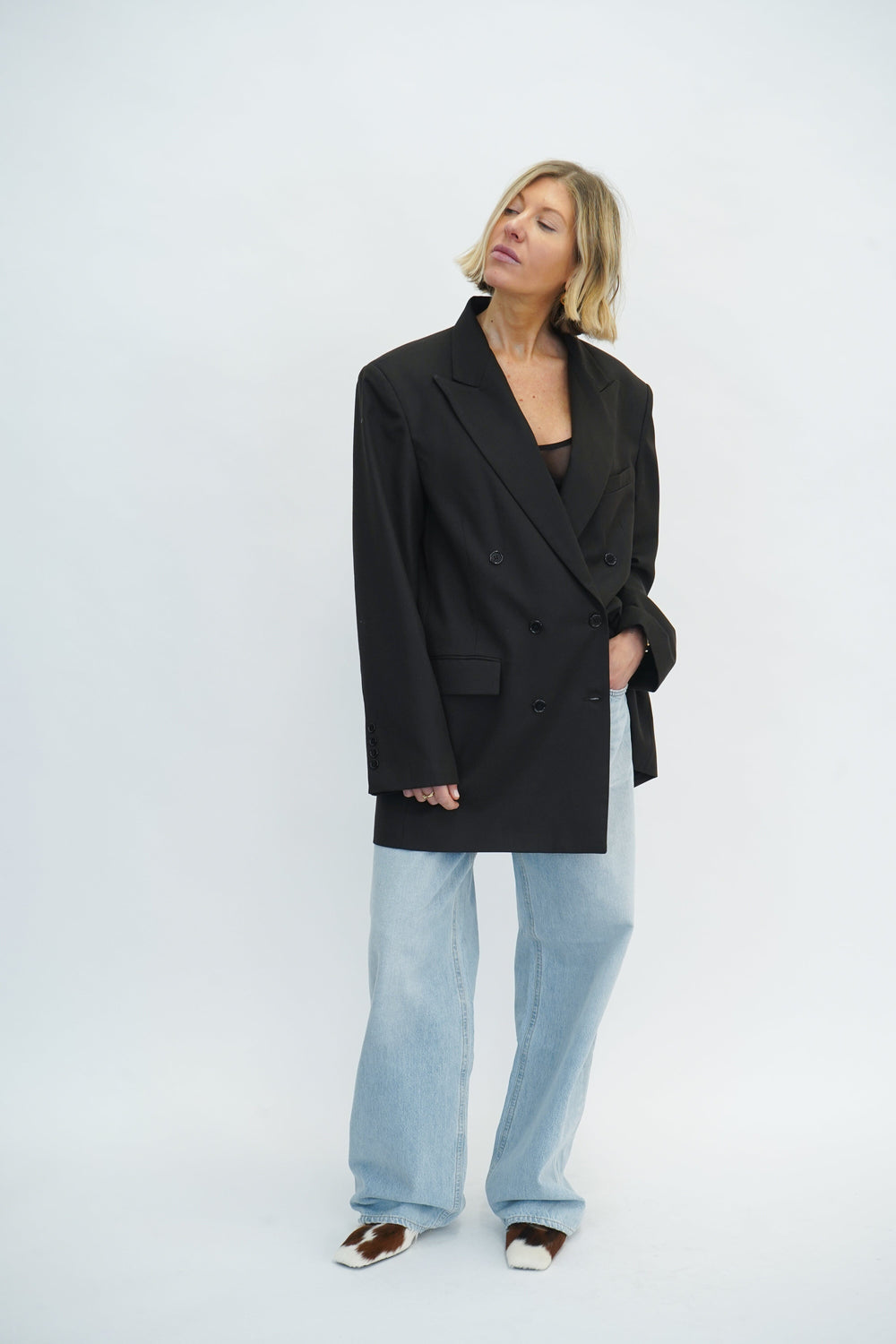 BLAZER IN BROWN BLAZER STUDIO CUT 
