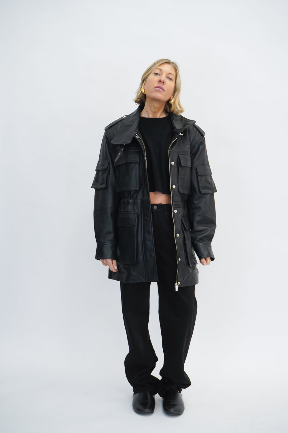 KHALIE LEATHER JACKET JACKET GESTUZ 