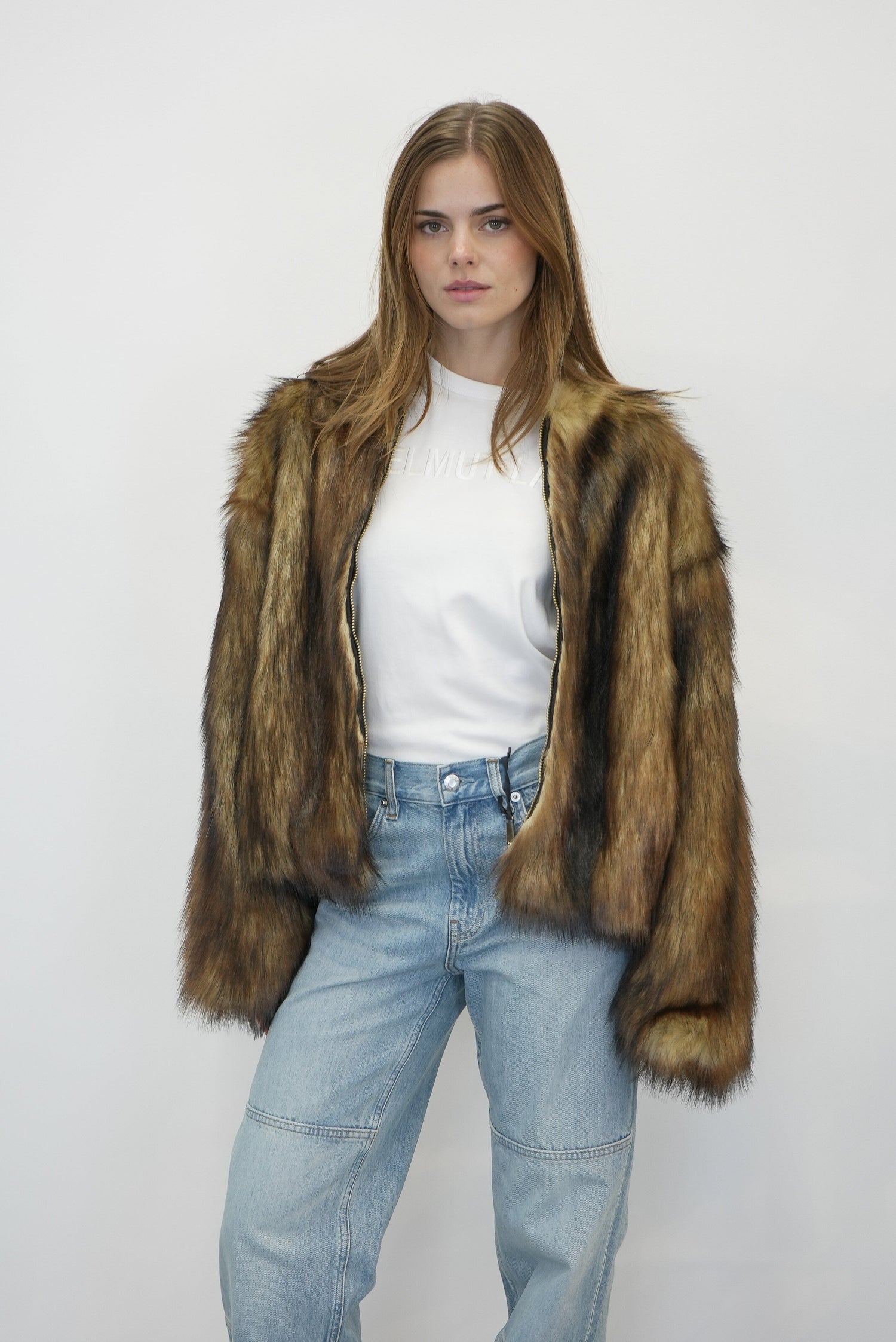 SHORT ECO FUR JACKET JACKET HALFBOY 