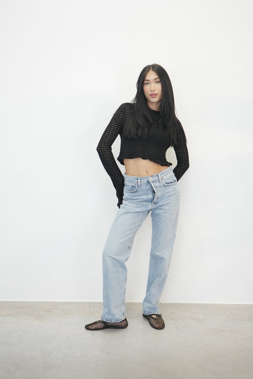 FRAN LOOSE FIT STRAIGHT LEG JEANS IN FORCE