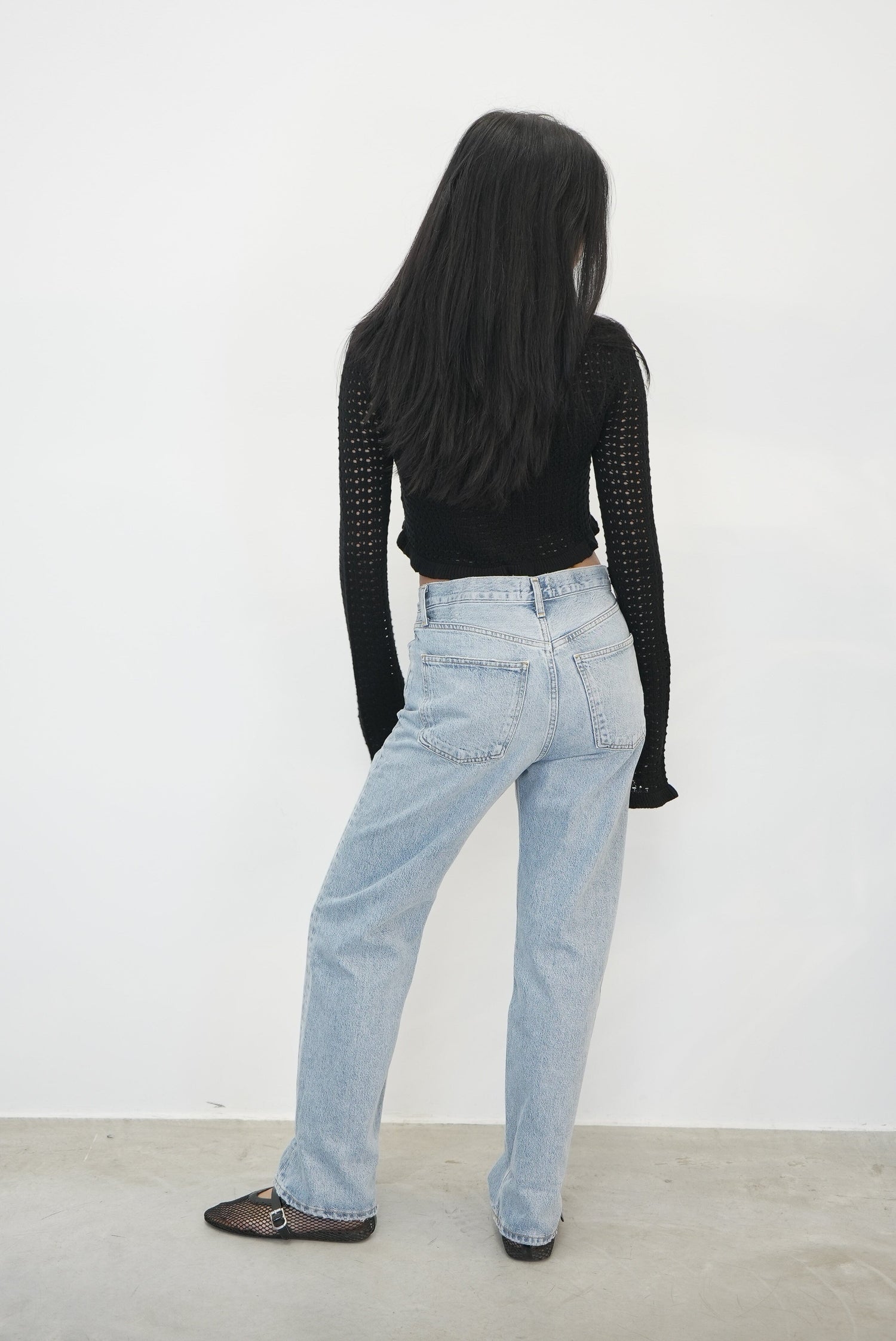 FRAN LOOSE FIT STRAIGHT LEG JEANS IN FORCE JEANS AGOLDE 