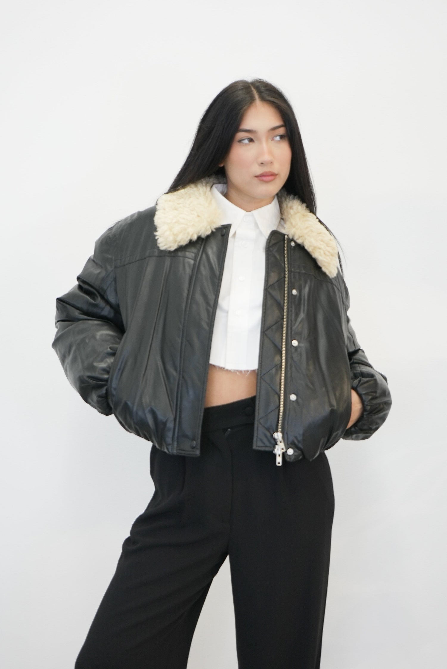 FRAN JACKET FAUX LEATHER JACKET STAND STUDIO 