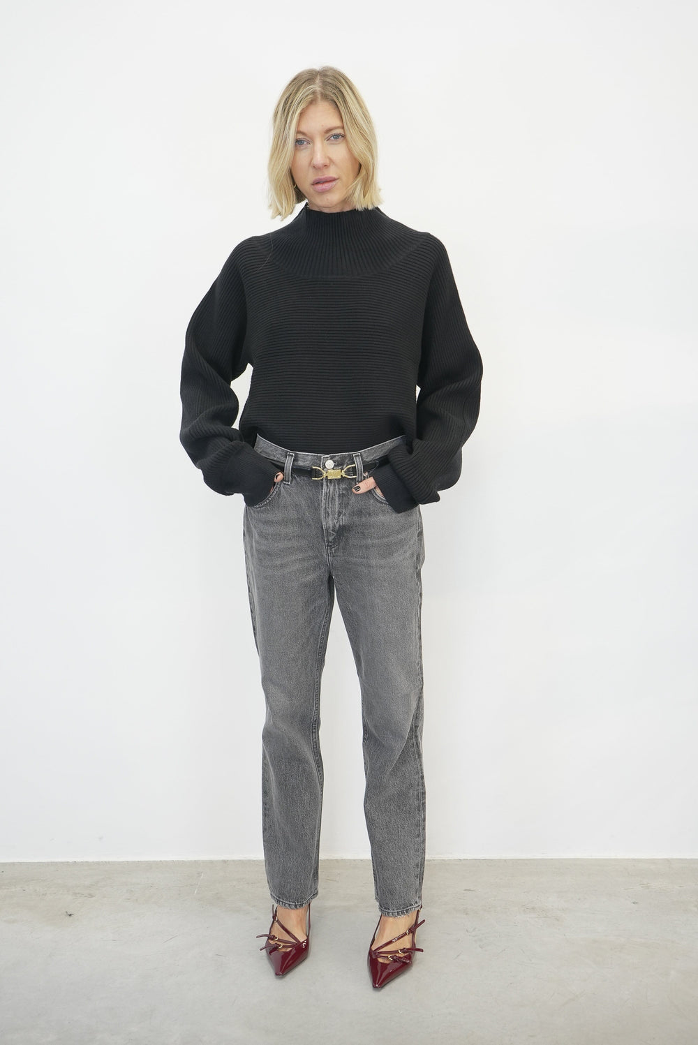 KARL CROPPED KNIT KNIT KURE 