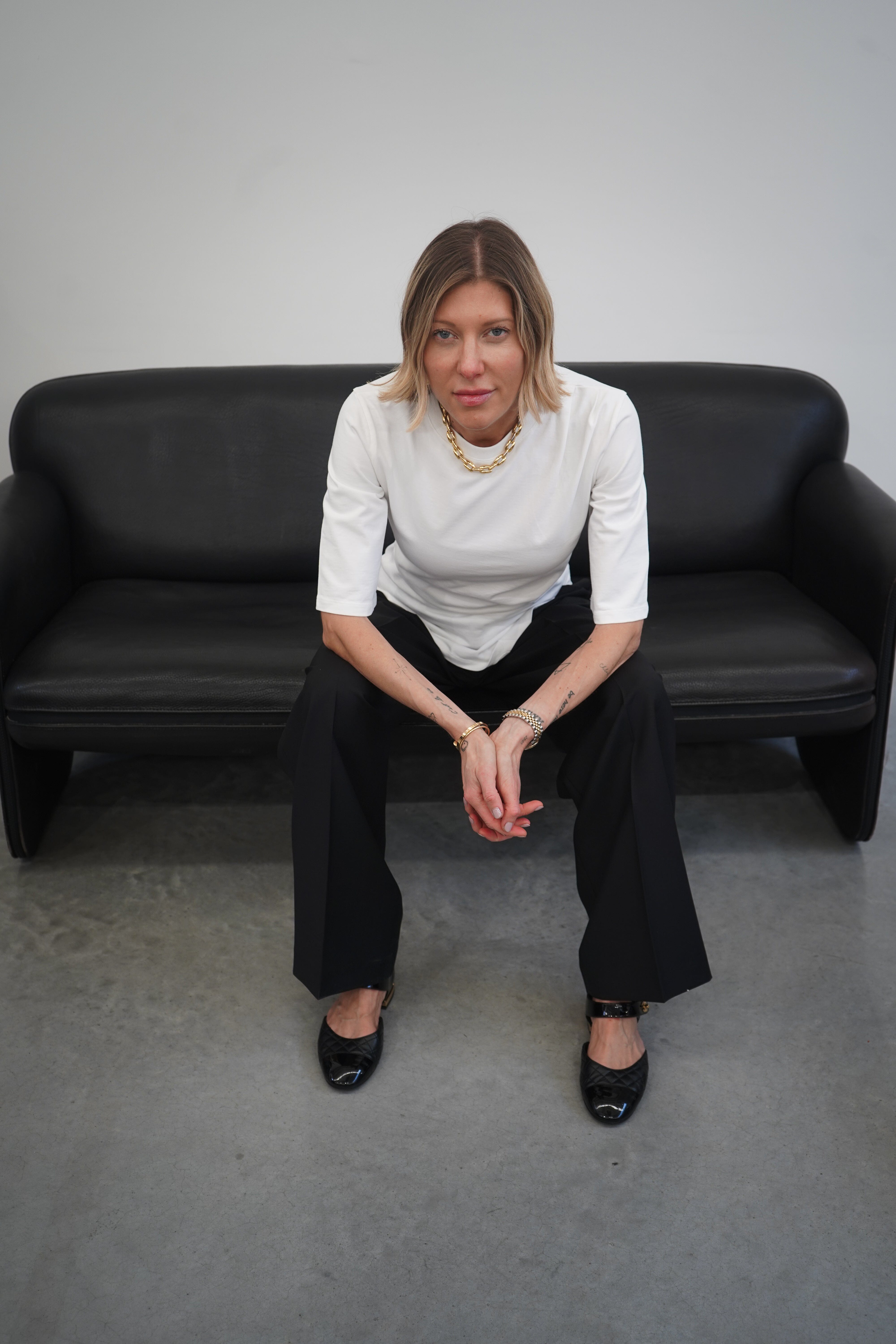 REINVENTED TWISTED T-SHIRT IN WHITE T-SHIRT ROHE 