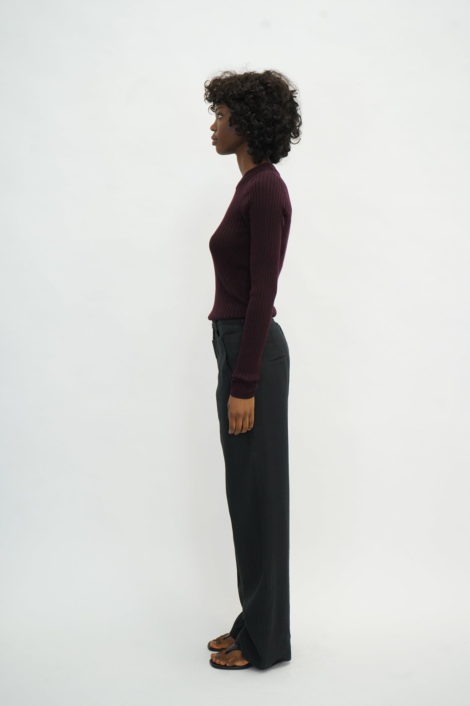DANIELLA KNIT BLOUSE IN WINE RED KNIT HERSKIND 