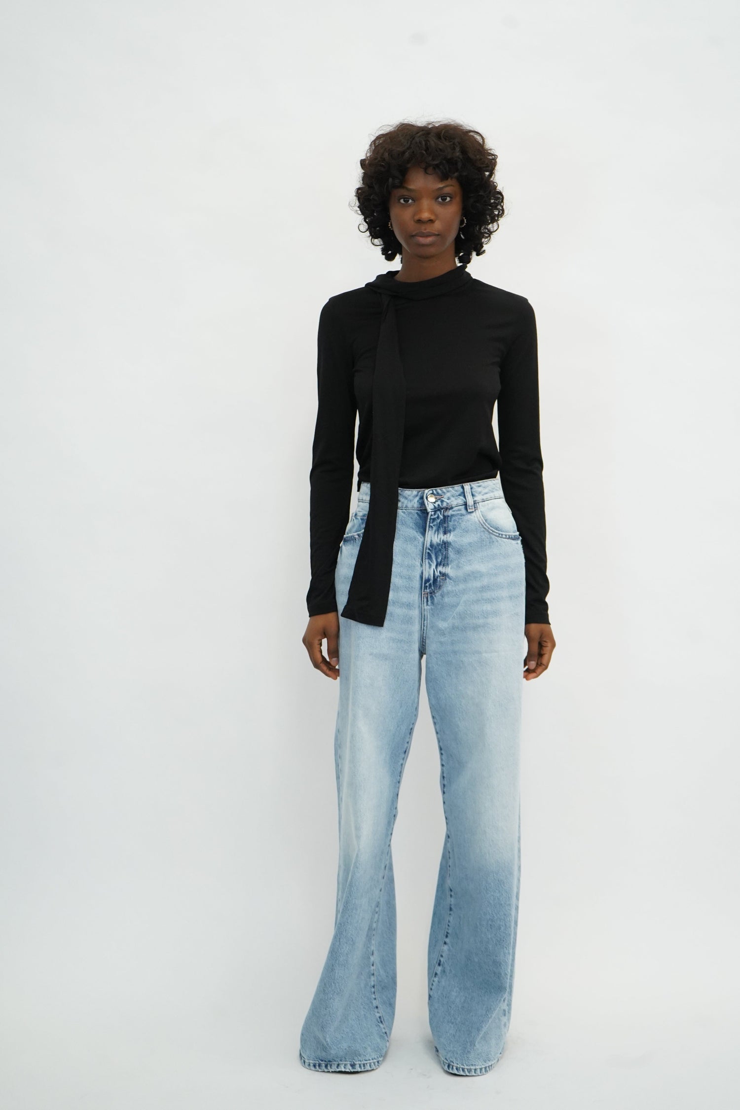 DEBBY WIDE LEG IN SKY BLUE JEANS ICON DENIM 