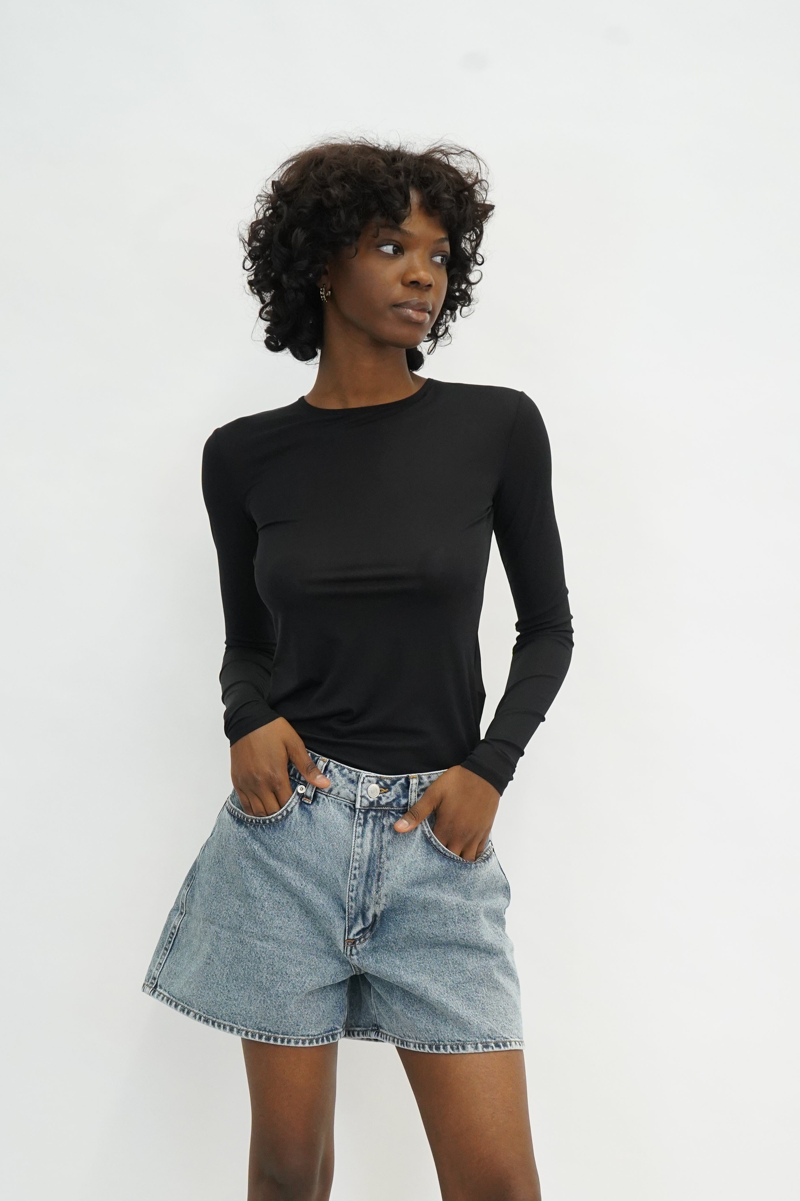 READY DENIM RETRO SHORTS SHORT OVAL SQUARE 