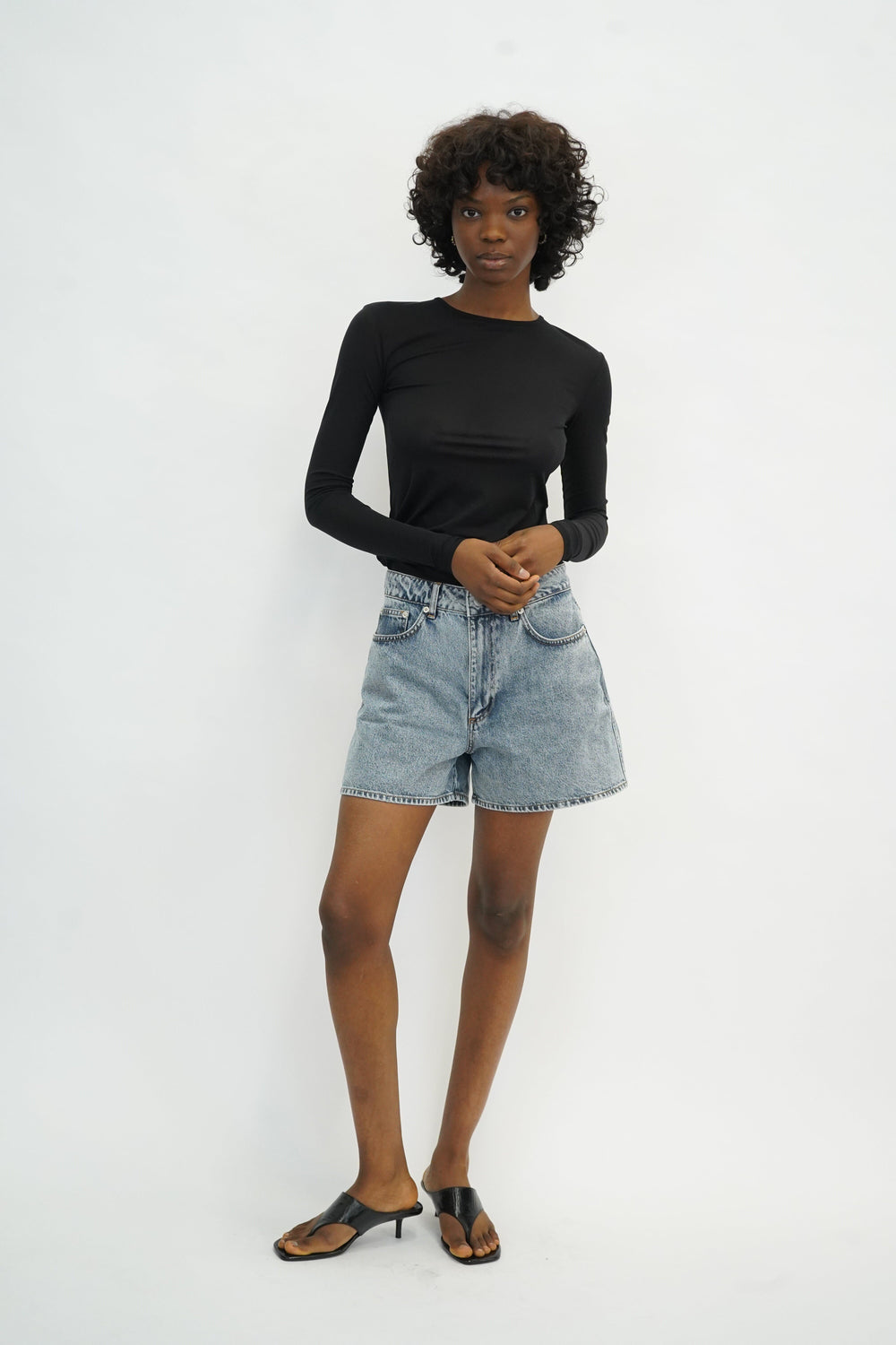 EFFETTO BLOUSE IN BLACK TOP MAXMARA 