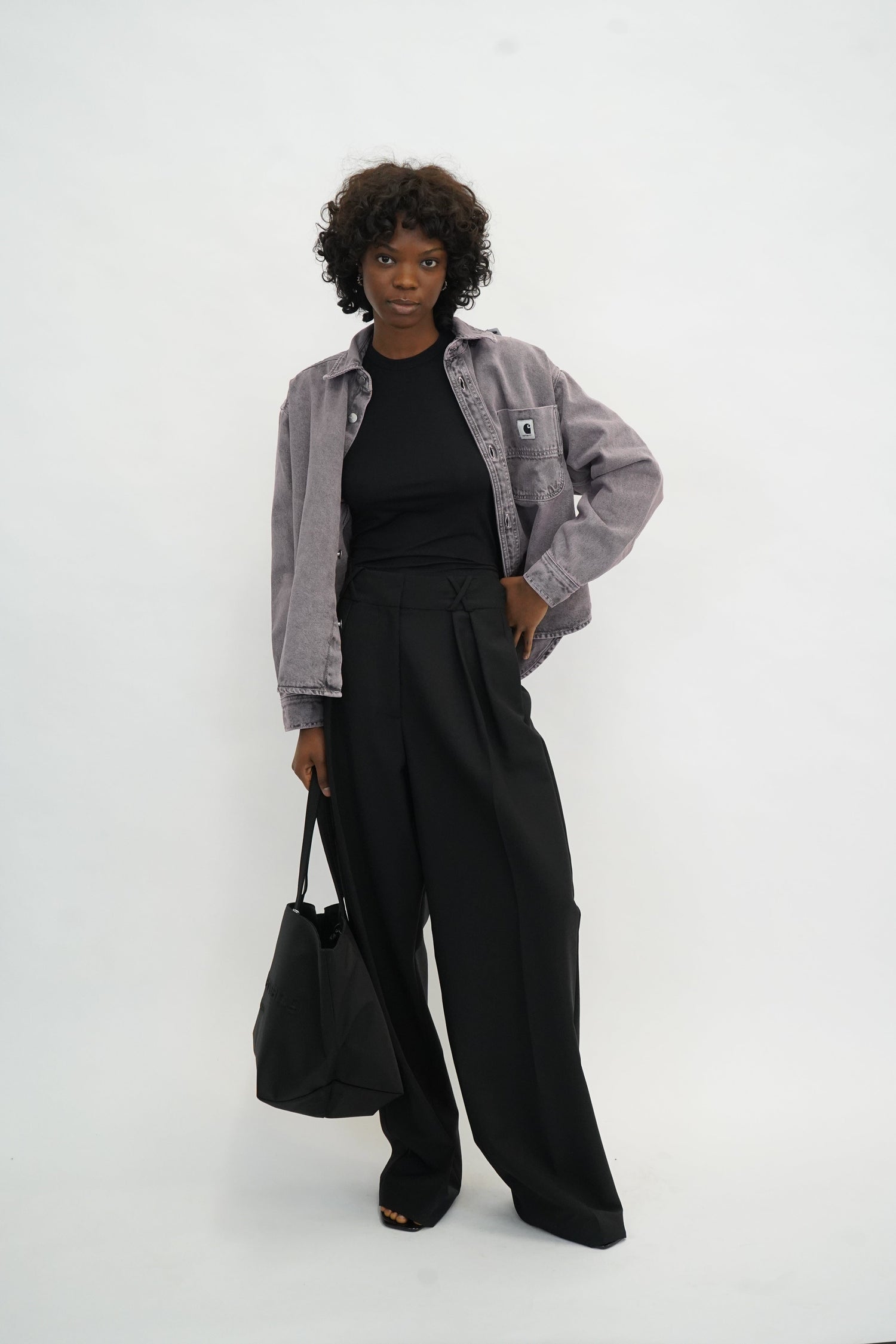 W’ GEORGIA SHIRT-BLACK IN HORTENCIA SHIRT CARHARTT 