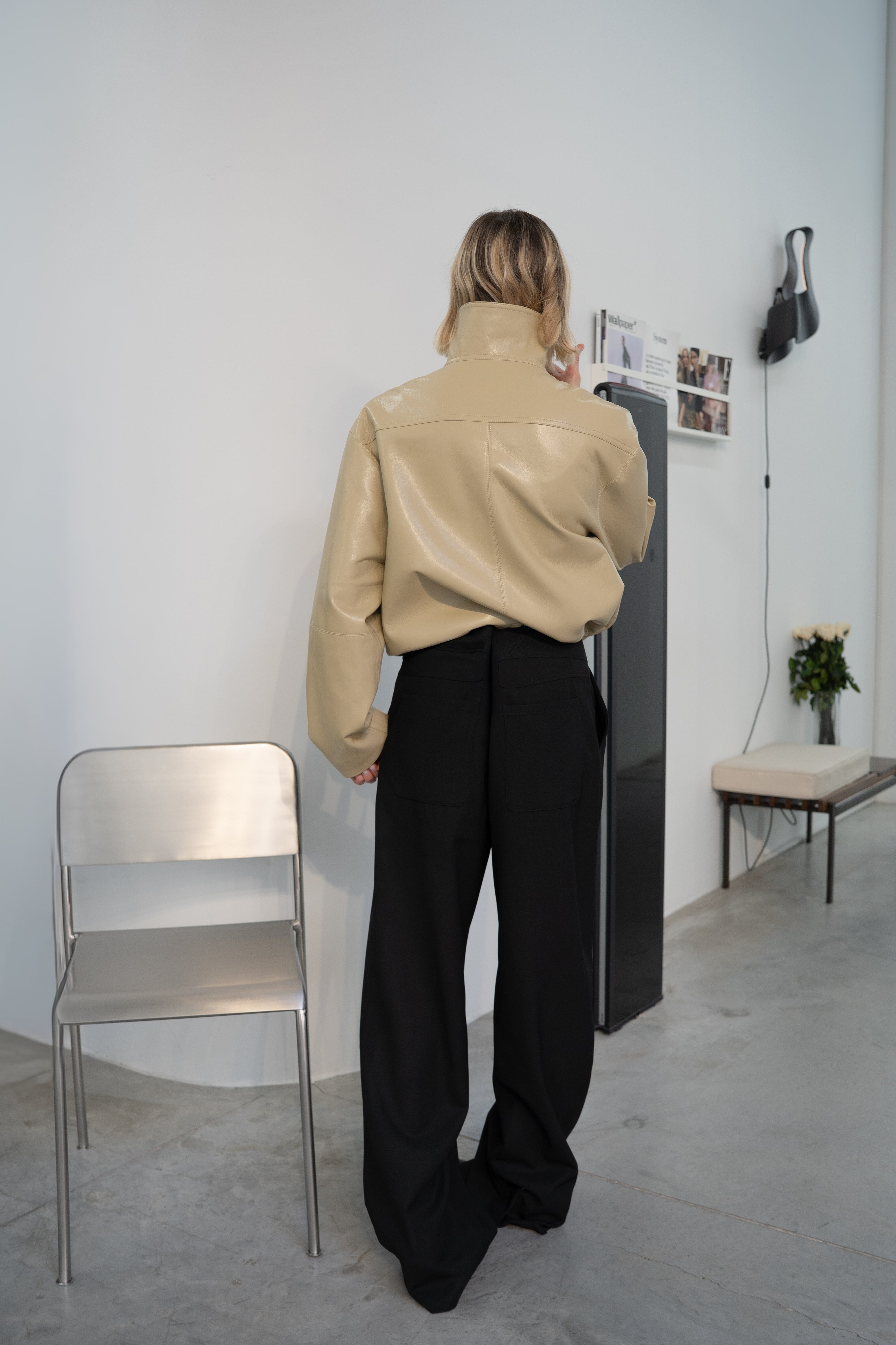ALONZA JACKET IN WAX YELLOW JACKET NANUSHKA 