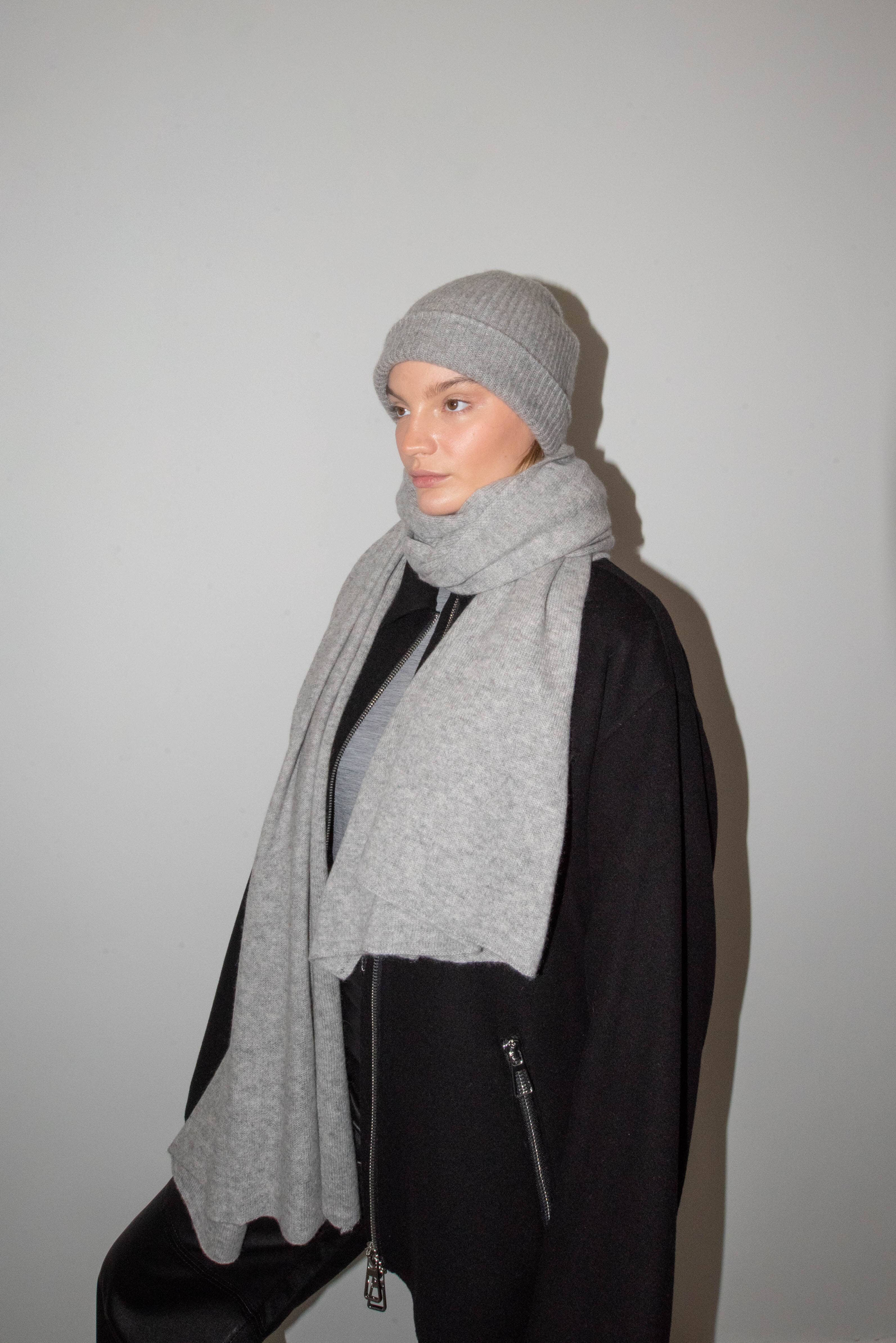 CASHMERE TRAVEL WRAP SCARF SCARF WHITE WARREN 