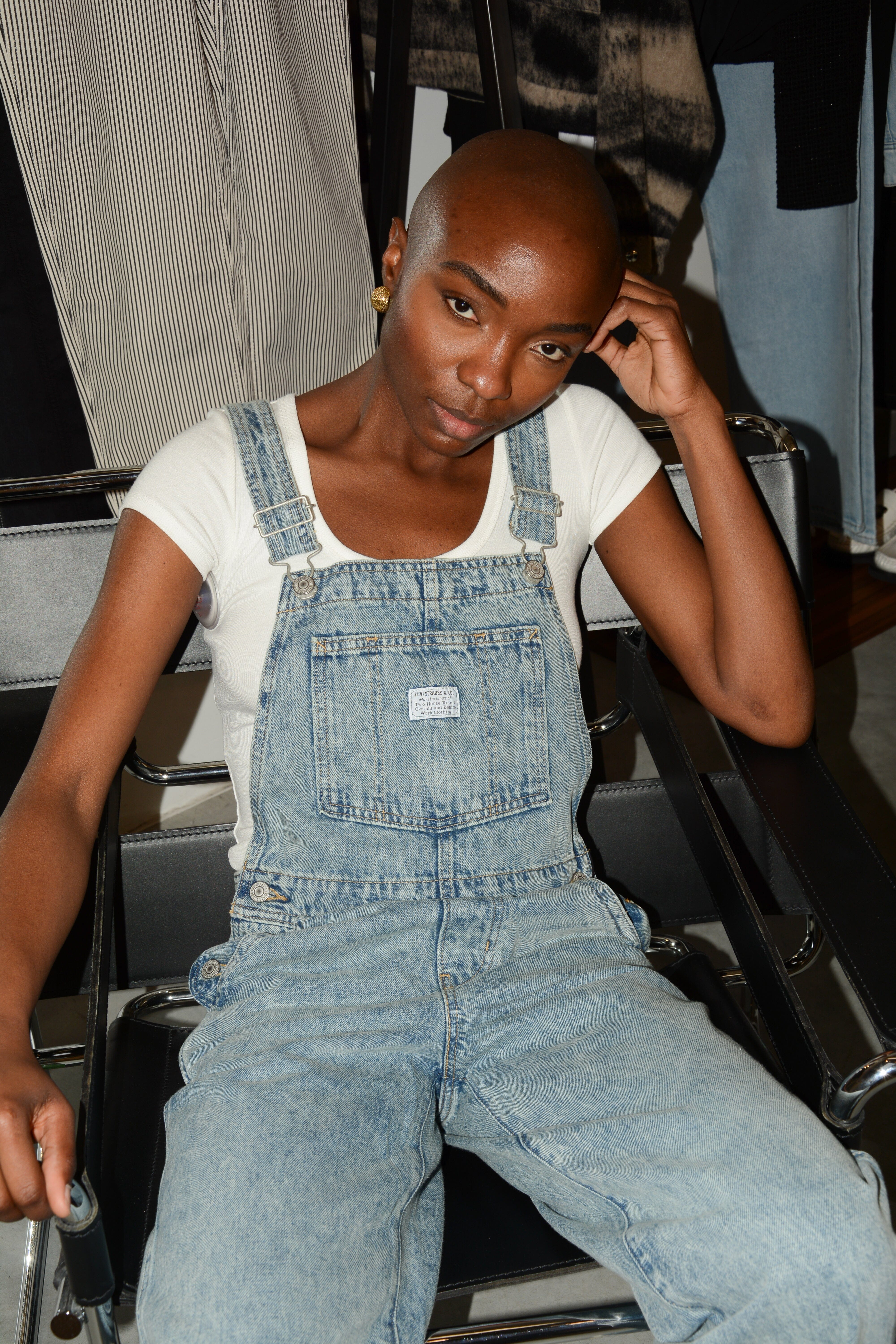 BAGGY OVERALLS IN BLUE