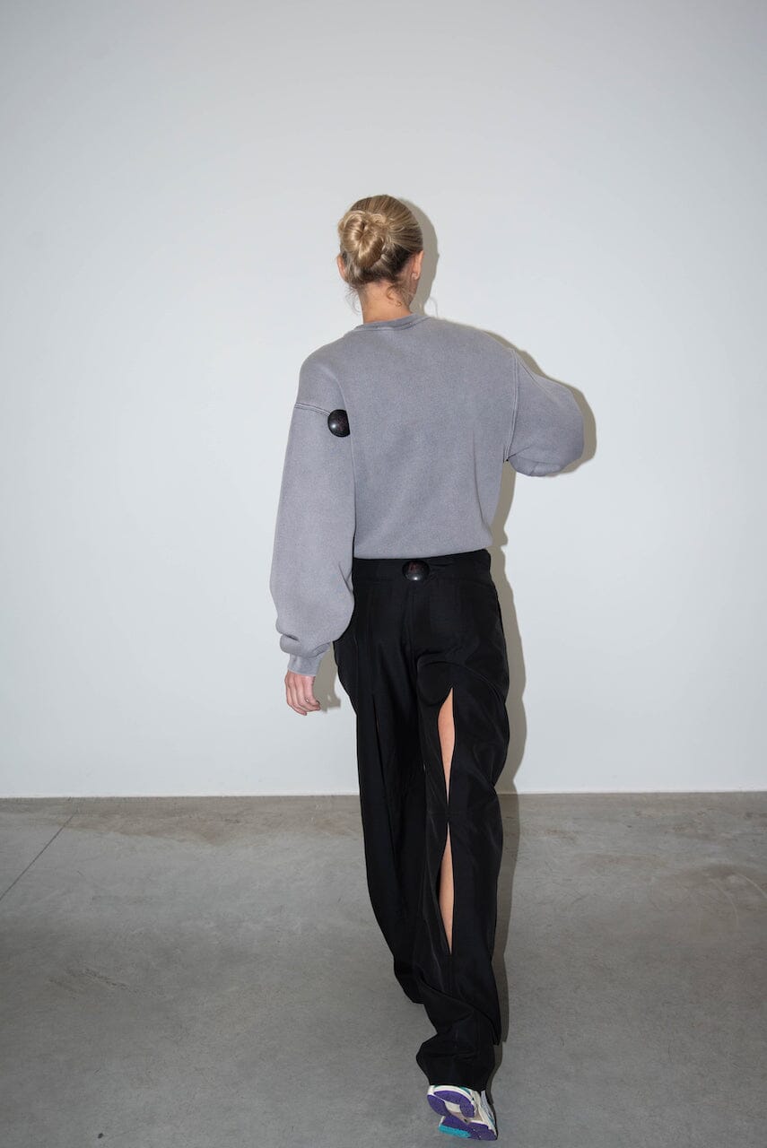 LOW WAISTED TROUSER WITH BACK SLITS PANTS ALEXANDER WANG 