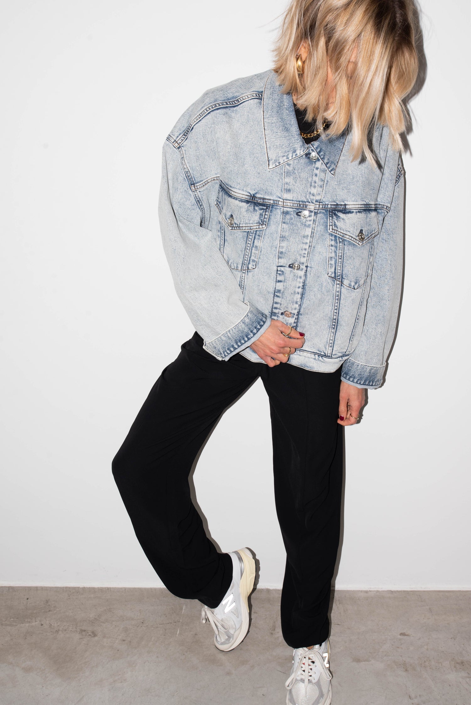 EMMA OVERSIZED DENIM JACKET JACKET NINE IN THE MORNING 