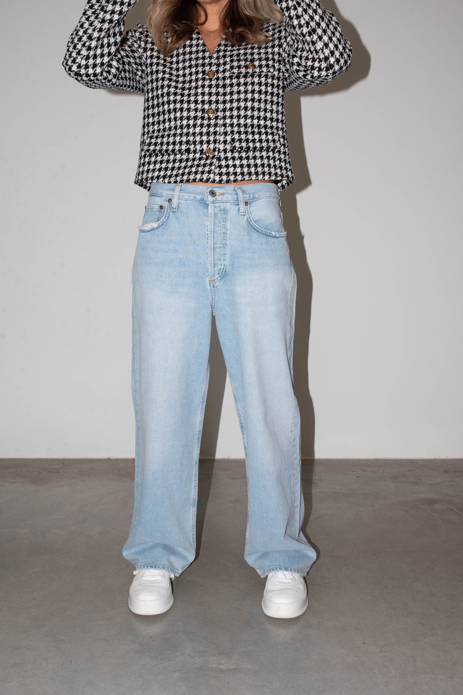 LOW SLUNG BAGGY JEANS IN FRAGMENT JEANS AGOLDE 