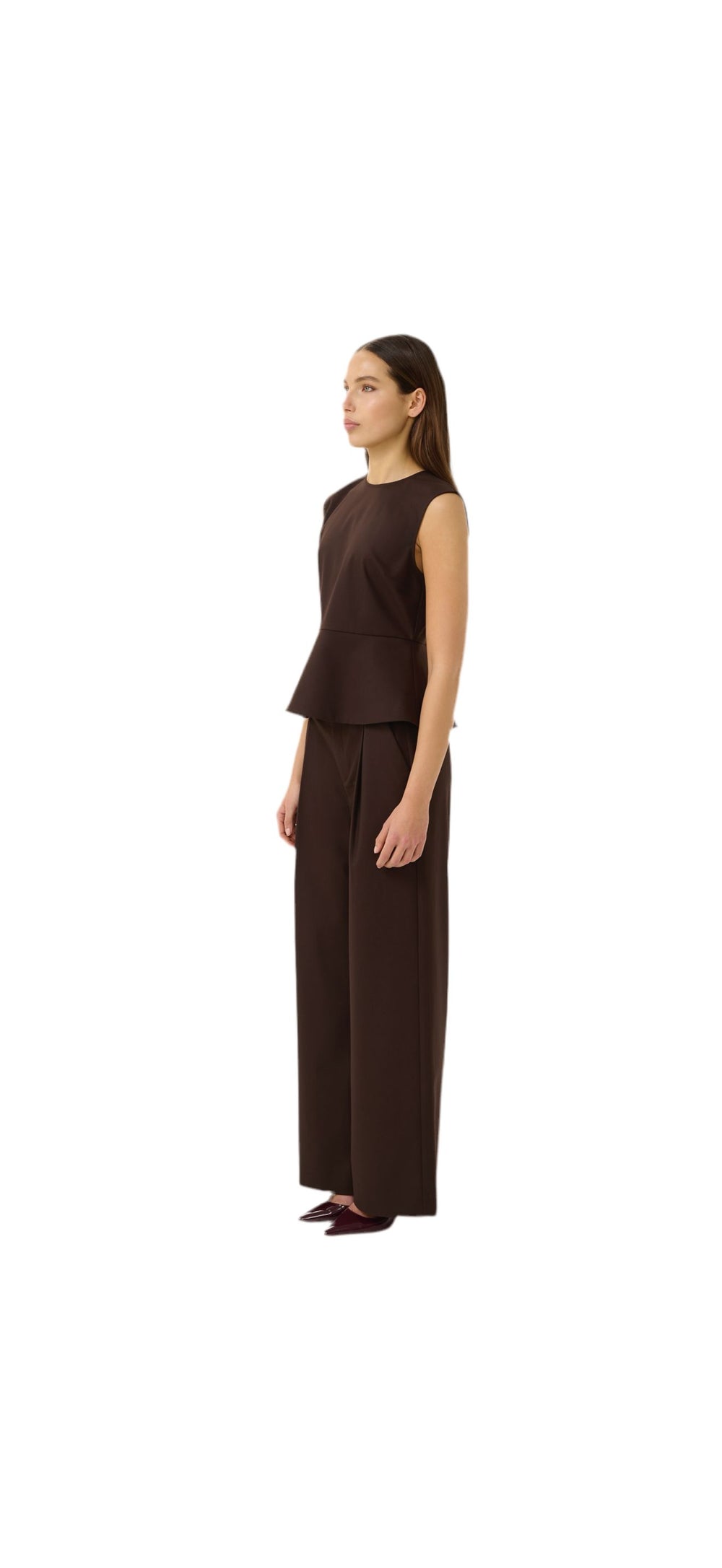 PAULA MID-RISE PANTS IN MOLE KURE 