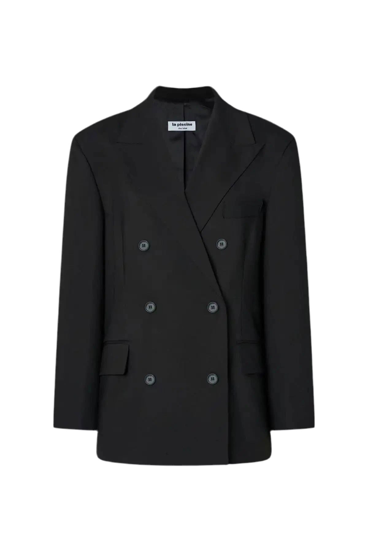 OVERSIZED BLAZER IN BLACK BLAZER LA PISCINE 