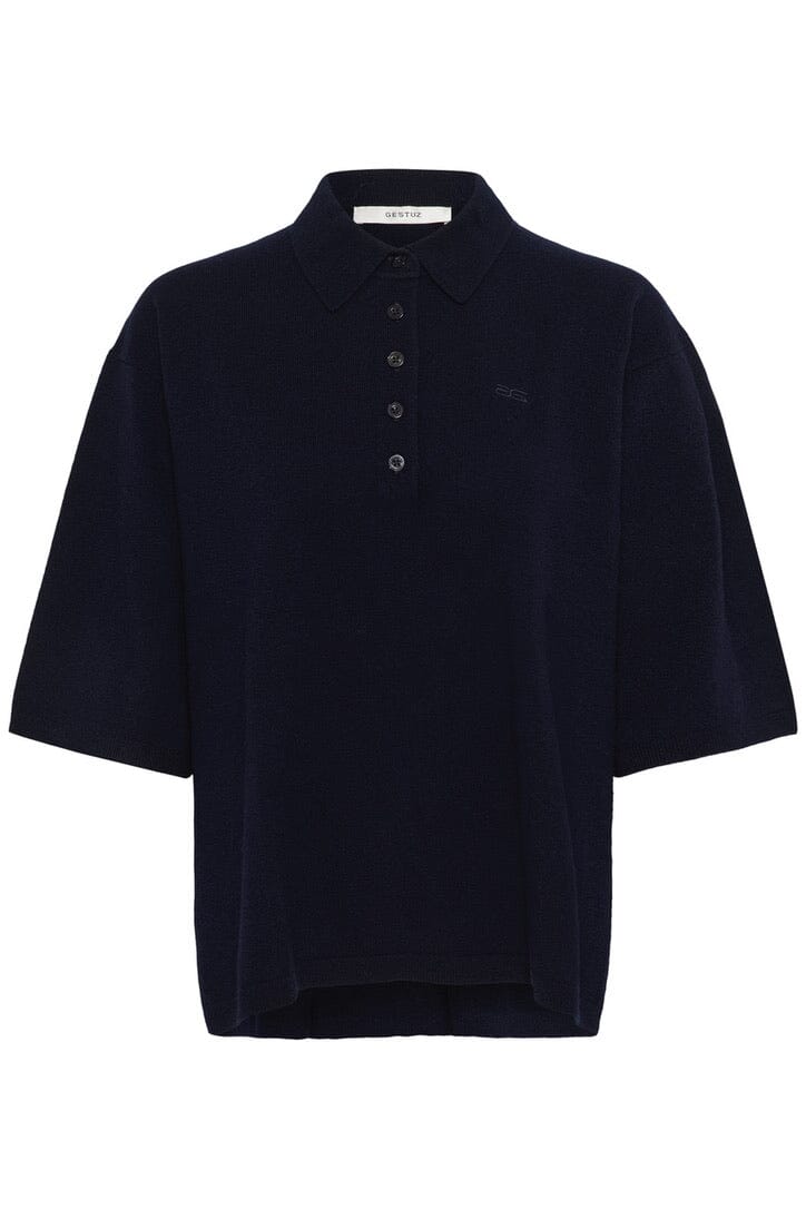 TALLA POLO PULLOVER IN BLACK PULLOVER GESTUZ 