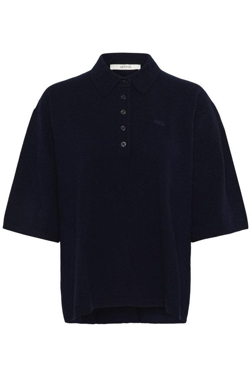 TALLA POLO PULLOVER IN BLACK
