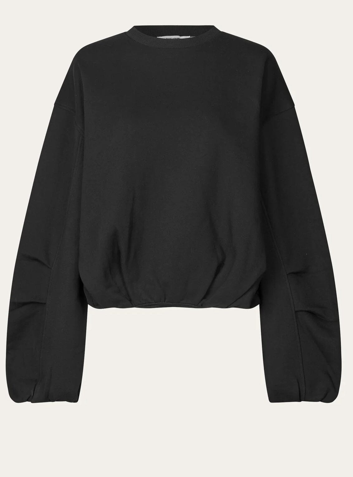 OVAL SQUARE-FIRST CREWNECK SWEAT-BLACK STONE SWEAT OVAL SQUARE 