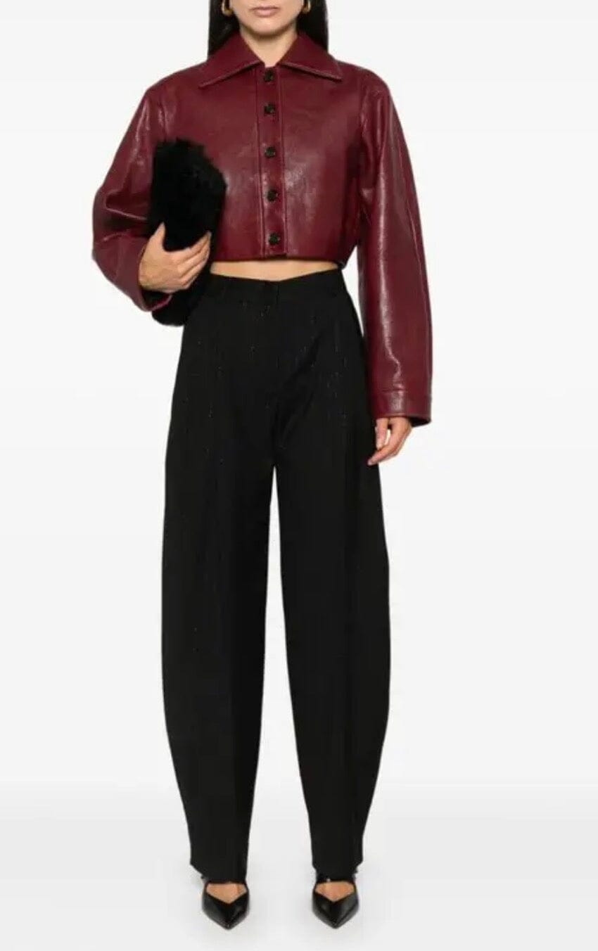 TRACY MID RISE PANTS BLACK PANTS THE ANDAMANE 
