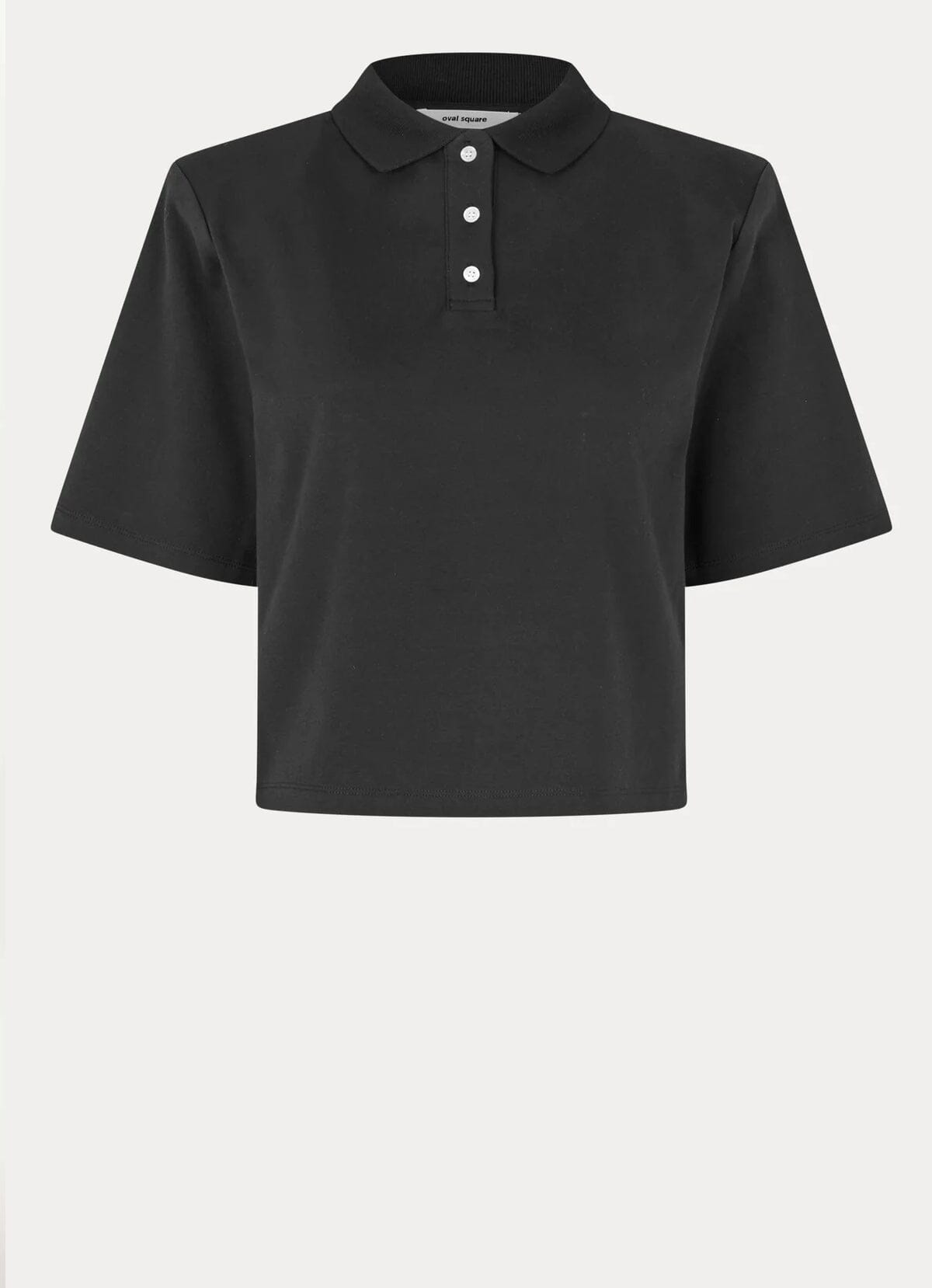 OVAL SQUARE-LANA POLO-BLACK POLO OVAL SQUARE 
