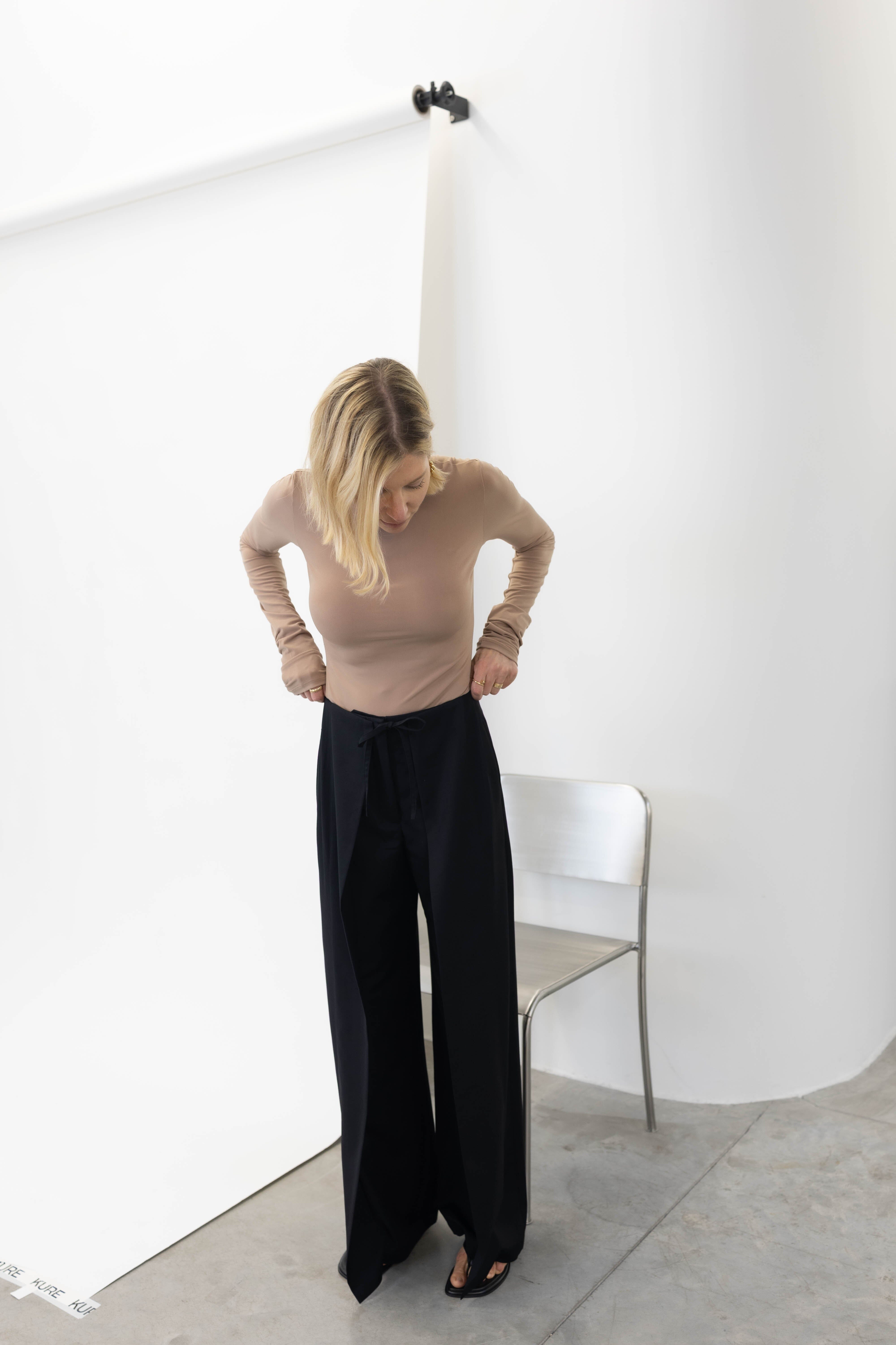 PAIRE TROUSERS IN BLACK PANTS CHRISTIAN WIJNANTS 