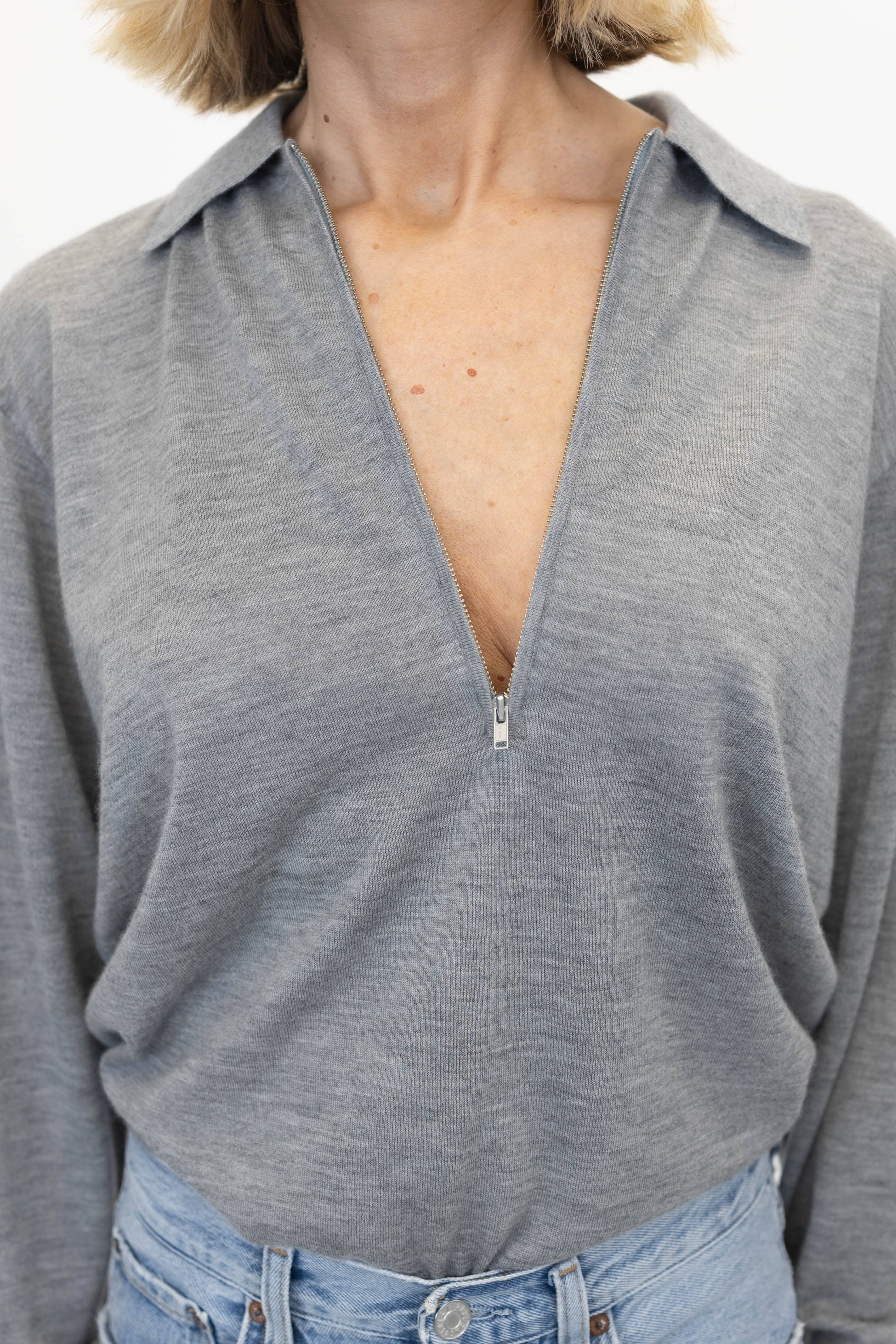 AGATHA CASHMERE KNIT IN LIGHT GREY KNIT HERSKIND 