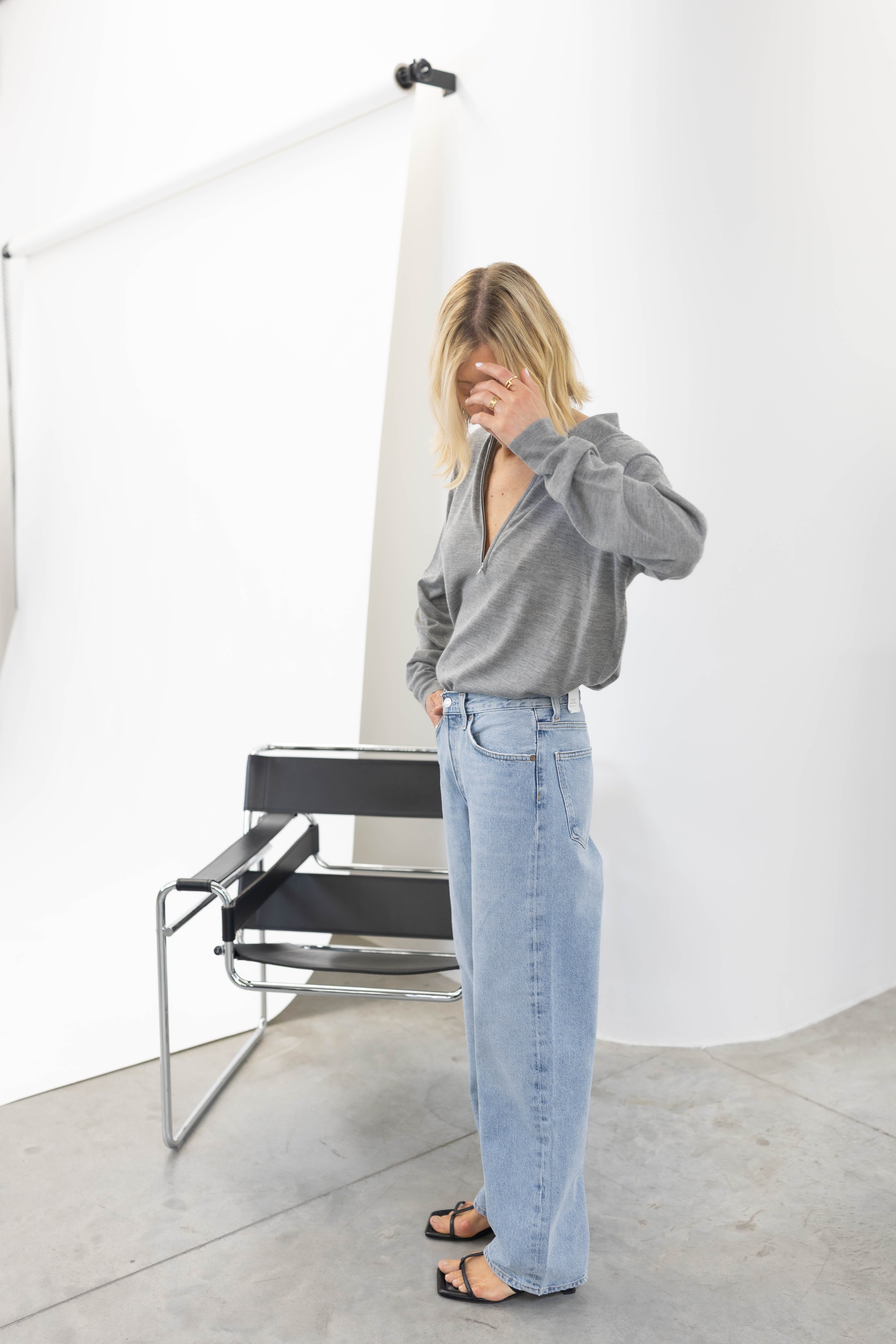 AGATHA CASHMERE KNIT IN LIGHT GREY KNIT HERSKIND 