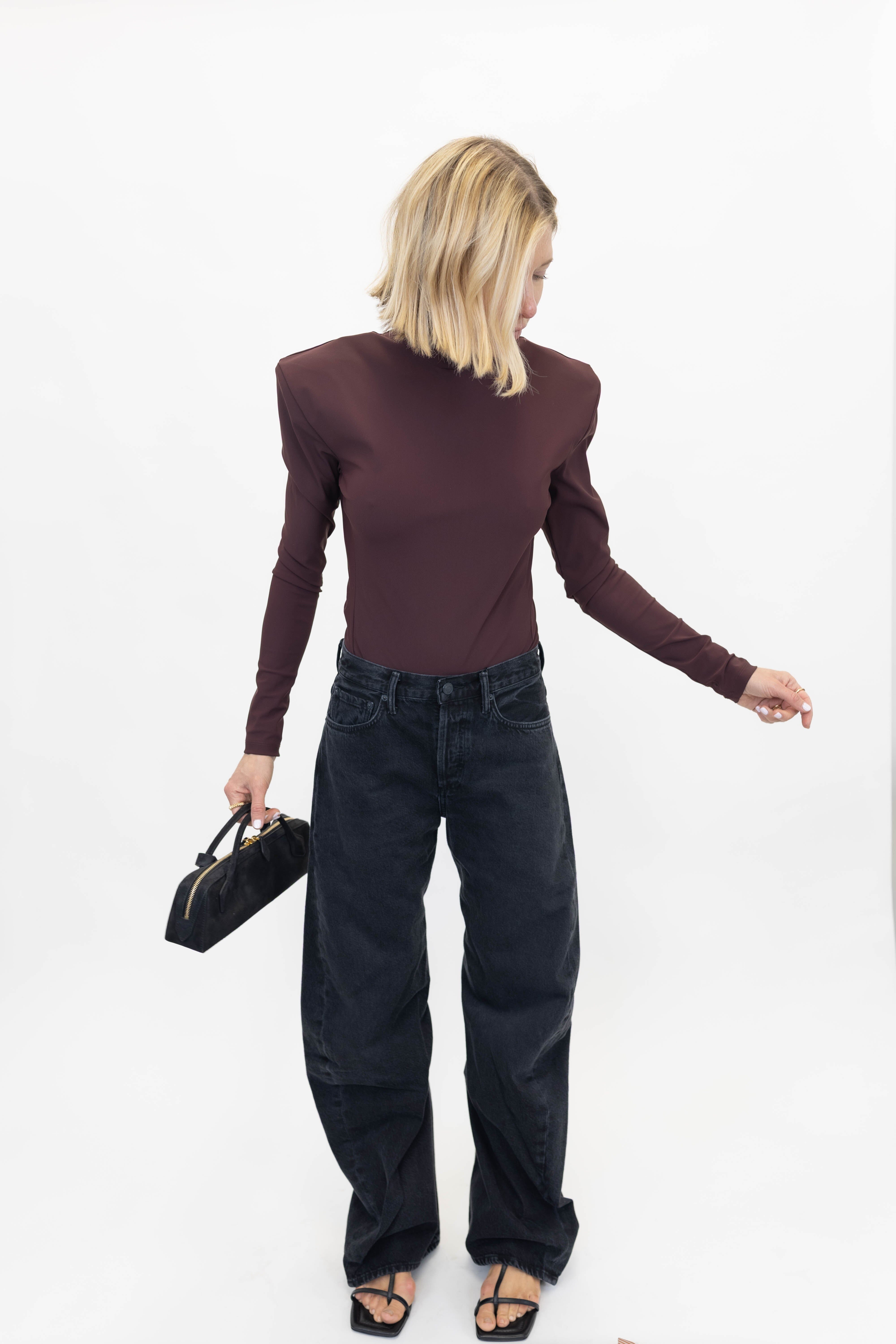 AZALES BODY IN VELVET BERRY BODYSUIT IRO 