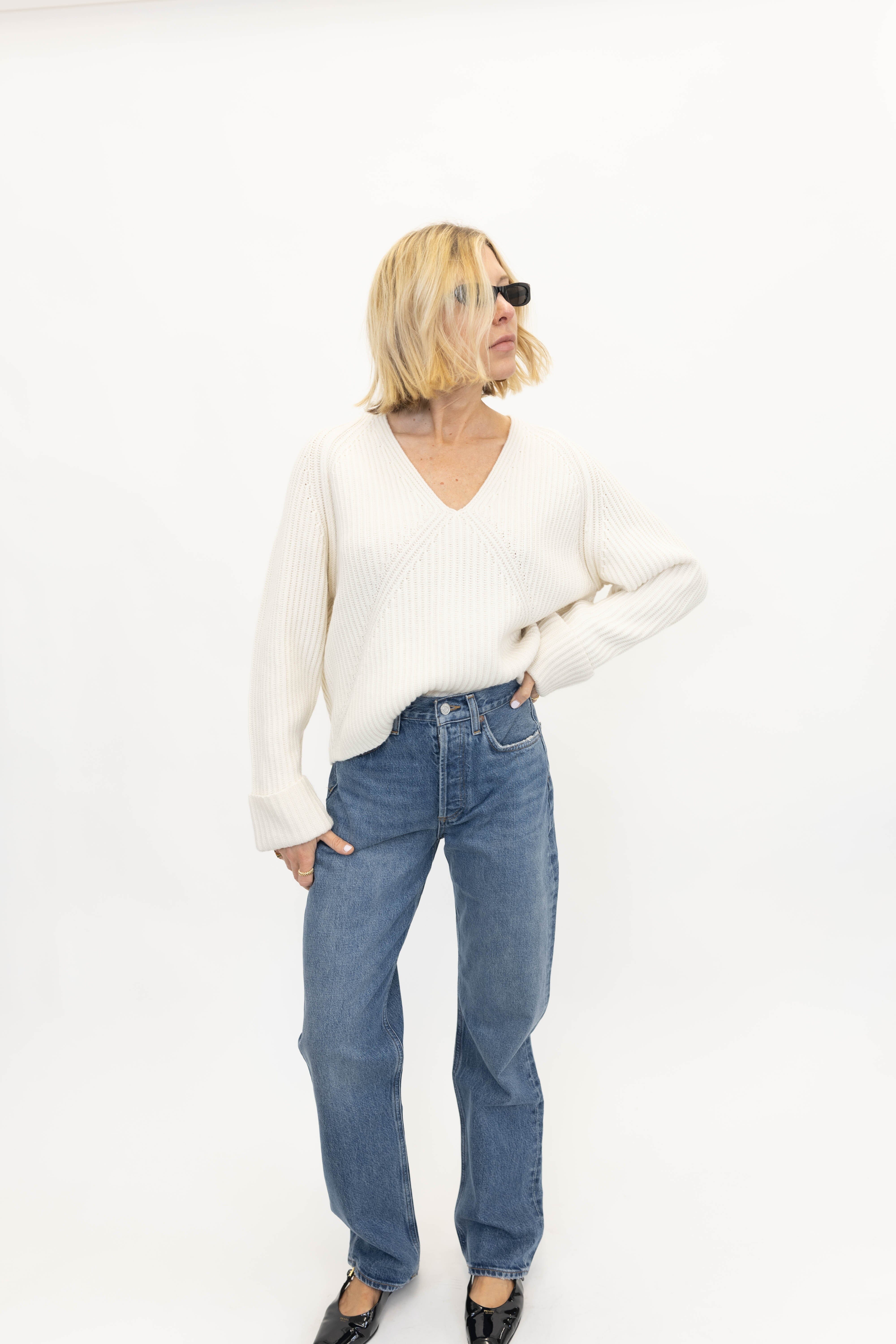 KELLY JEANS IN ESSENCE JEANS AGOLDE 