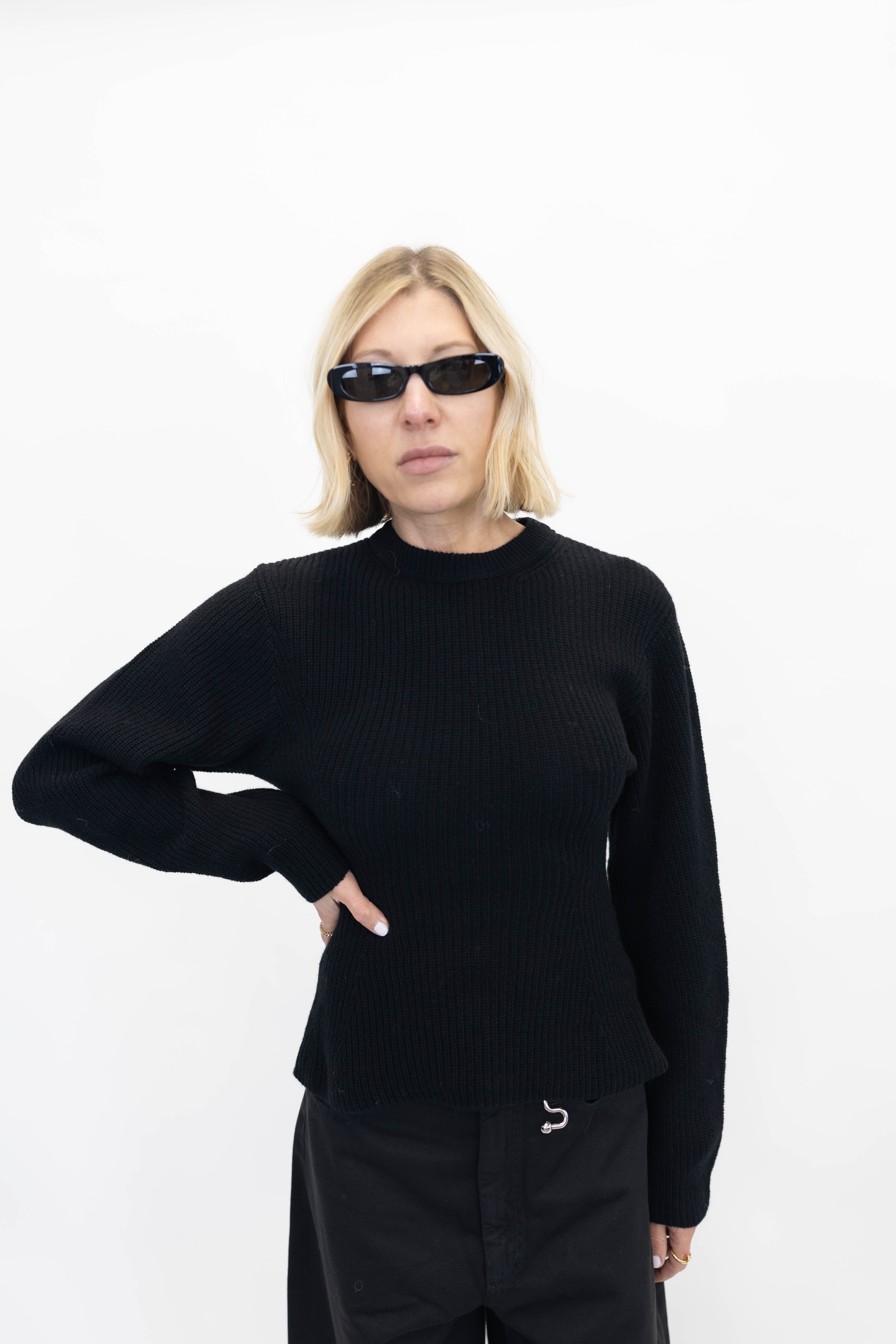 ELODIE KNIT IN BLACK KNIT THE LATEST 