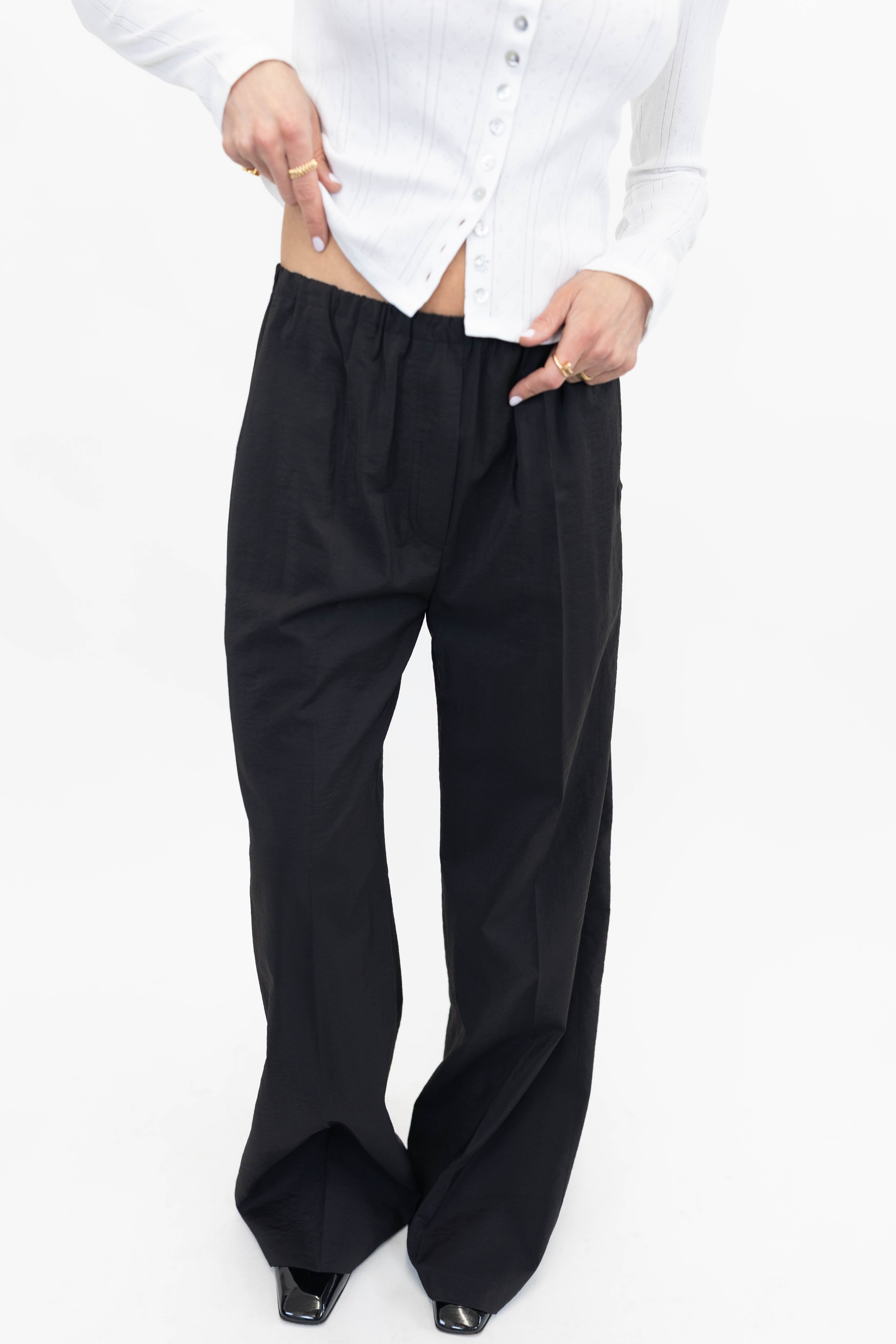 PUNE ELASTIC PANTS IN BLACK PANTS CHRISTIAN WIJNANTS 