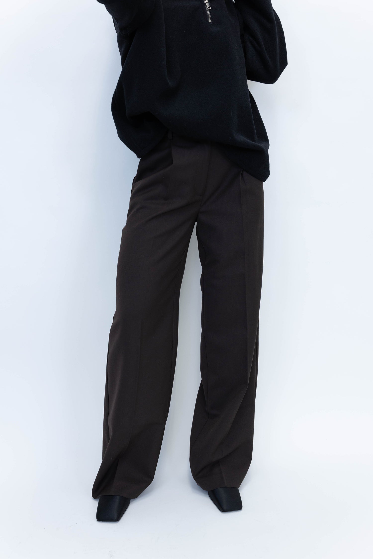 TRENT TROUSER IN BLACK PANTS ANINE BING 
