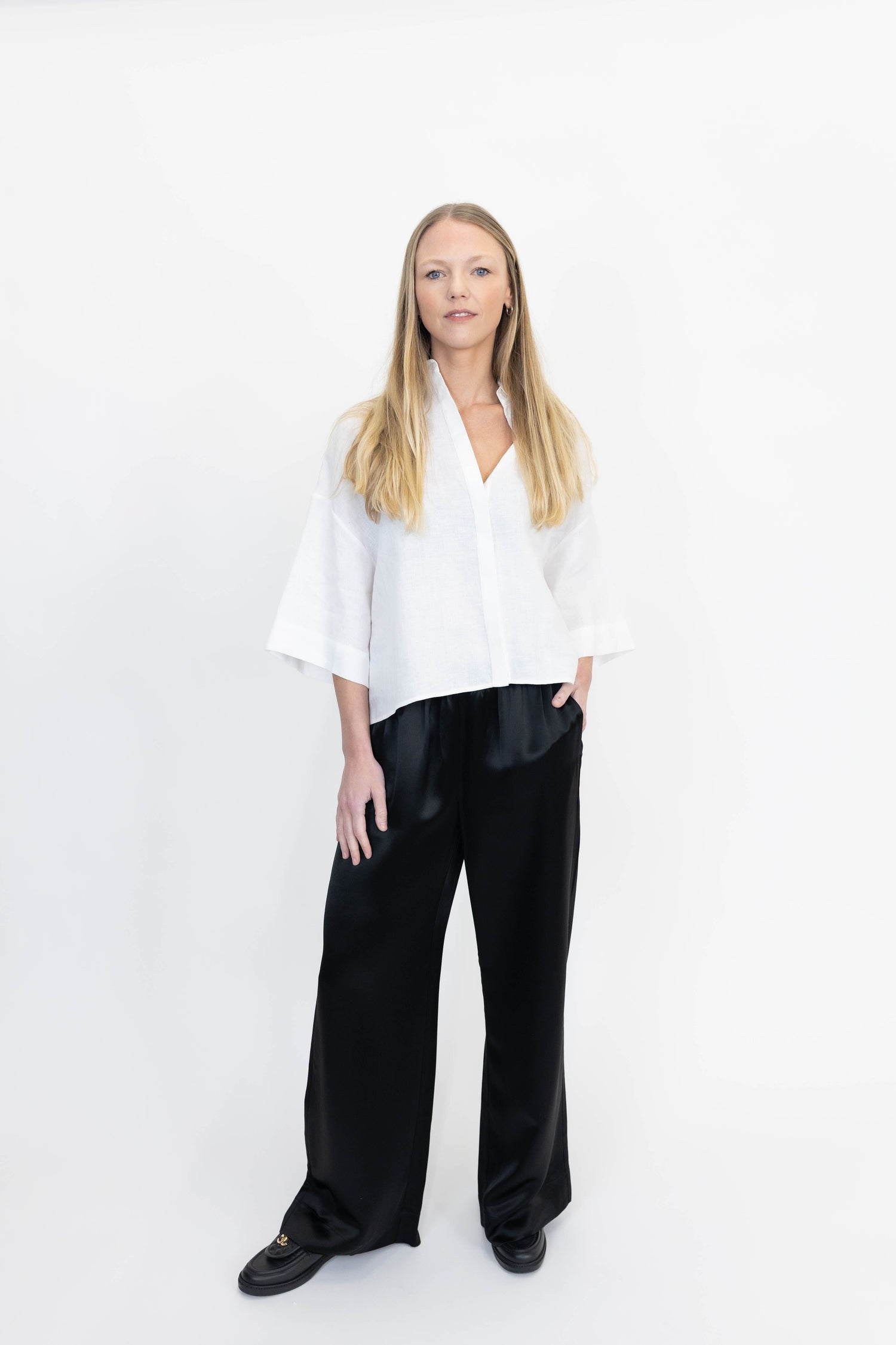CABELLO WIDE LEG PANTS IN BLACK PANTS BY MALENE BIRGER 